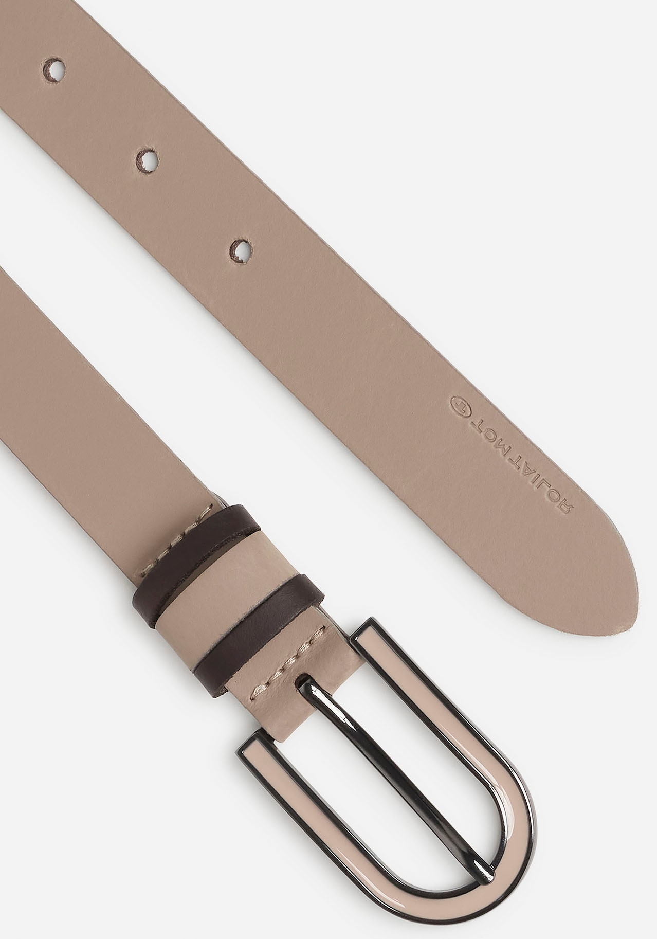 TOM TAILOR Ledergürtel »TTSHINEAD«, 2,5 cm breiter Damengürtel, Must-Have für Frühling und Sommer