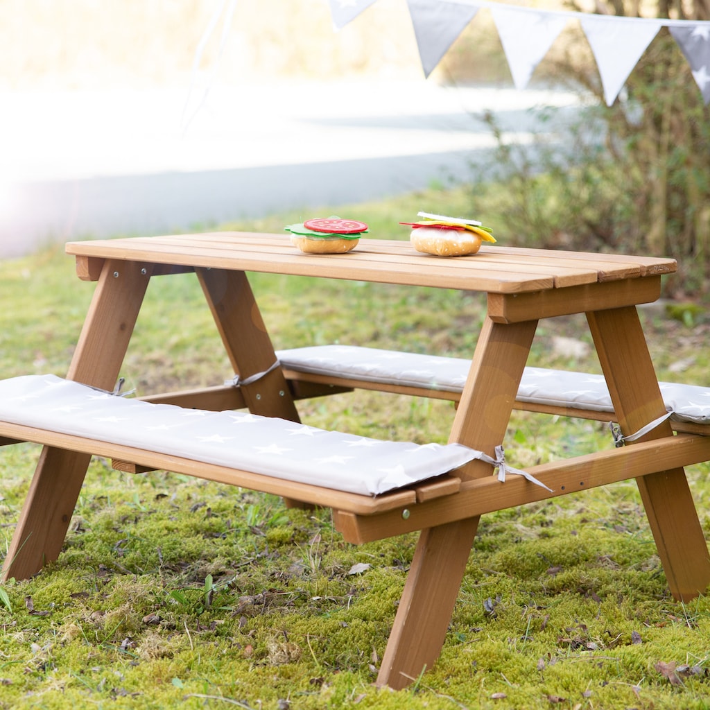 roba® Kindersitzgruppe »Picknick for 4 Outdoor Deluxe, Teakholz«