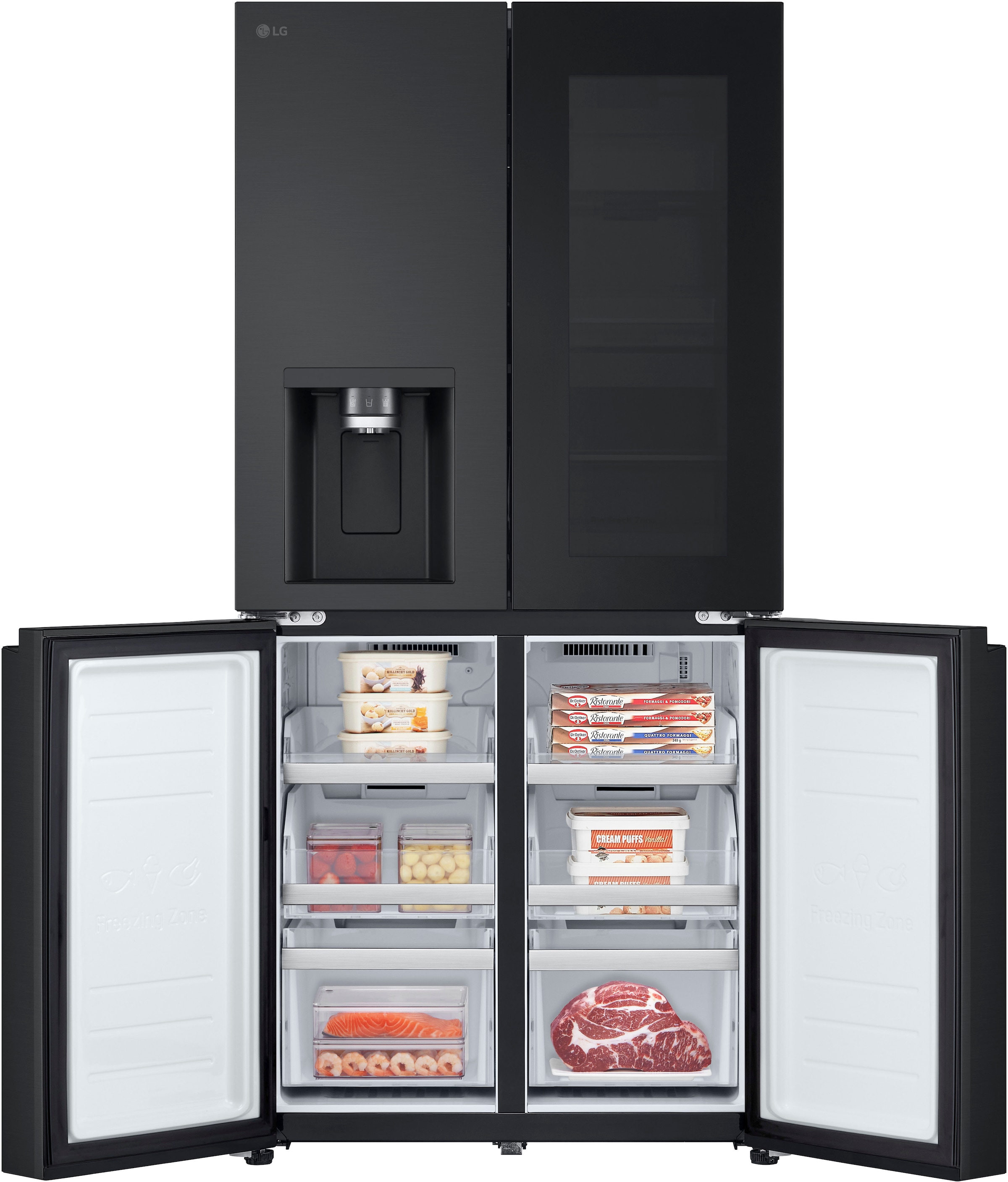 LG Multi Door »GMG761EPAE«, InstaView®, DoorCooling+®