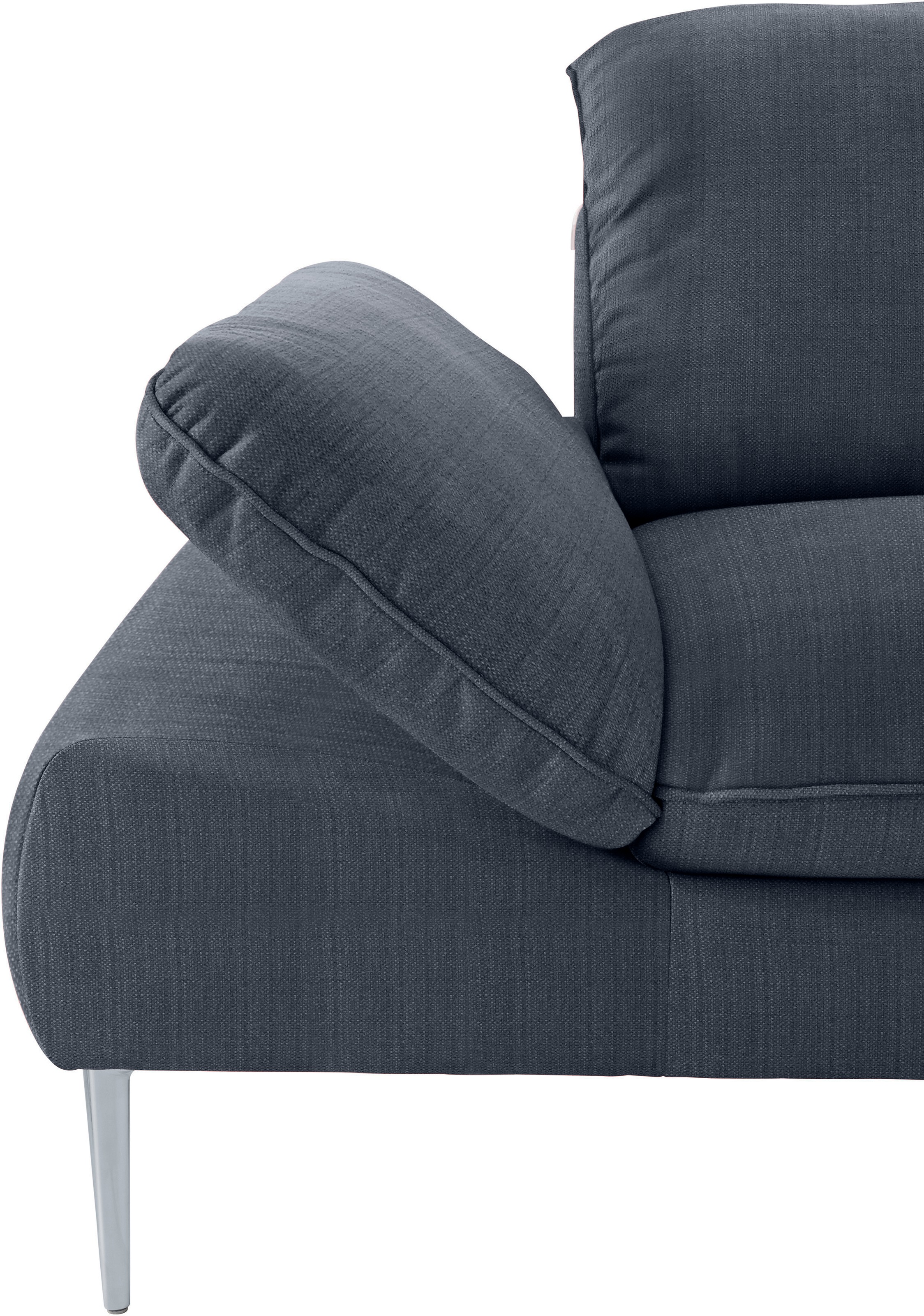 W.SCHILLIG Ecksofa »enjoy&MORE, Designsofa, elegant und bequem, L-Form«, mit Sitztiefenverstellung, Füße silber matt, Breite 310 cm