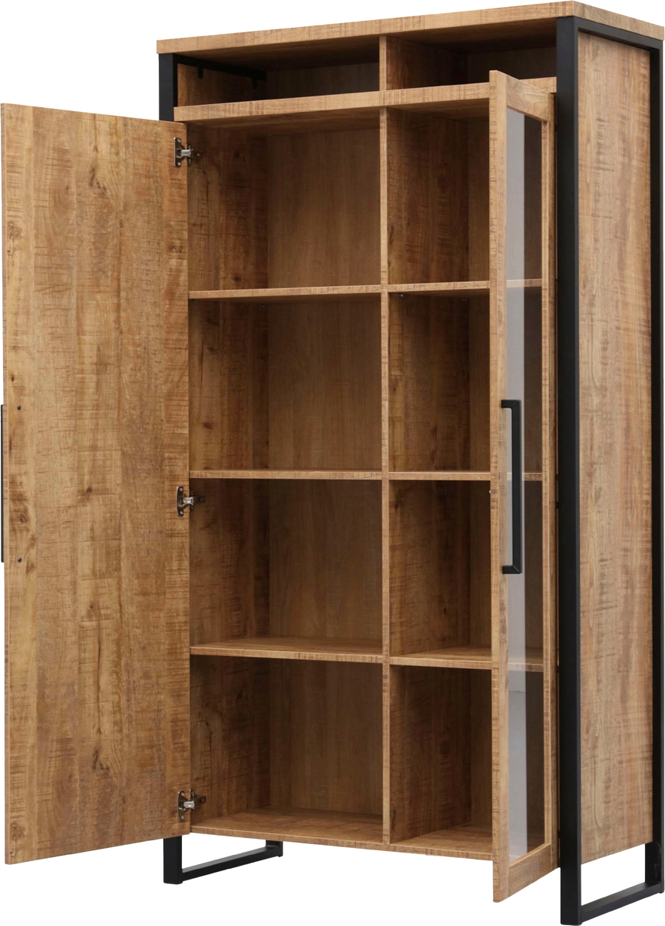 OMG Design Vitrine »Carriba Wohnzimmerschrank«, Höhe 190 cm, mit Soft-Close