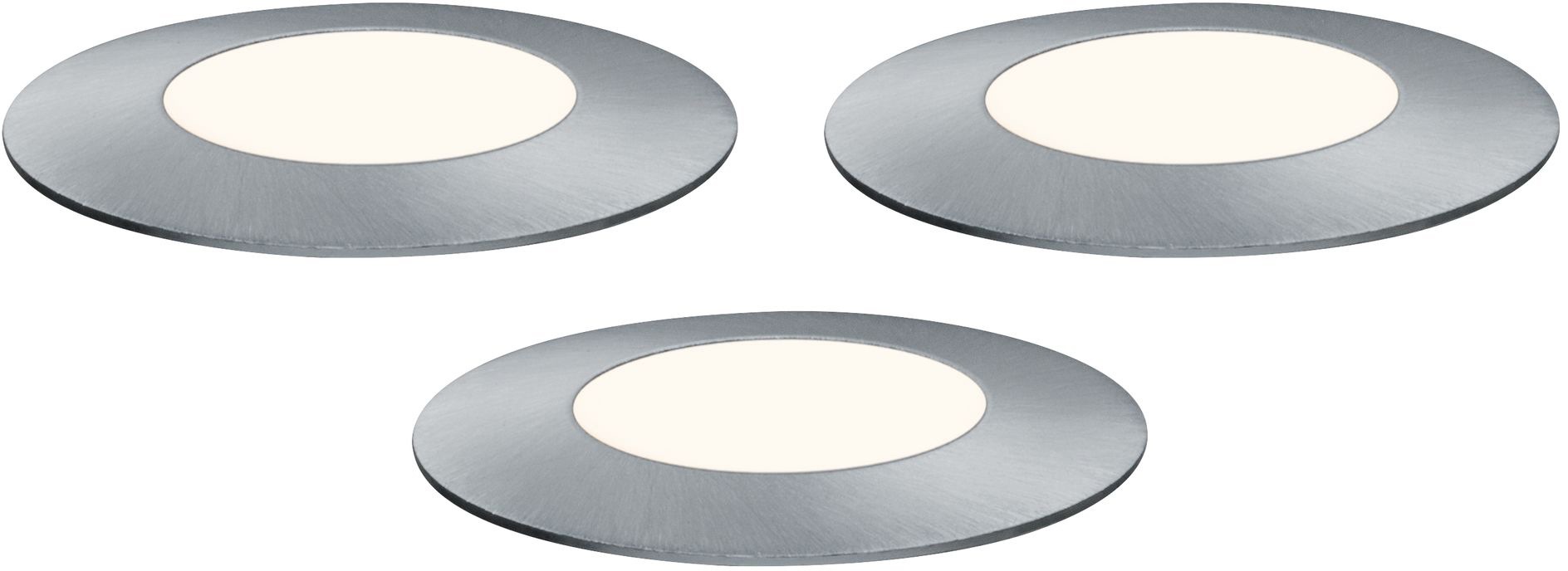 Paulmann LED Einbauleuchte »Plug & Shine«, 3 flammig, Leuchtmittel LED-Modul | LED fest integriert, LED-Modul, Deckenleuchte Stoff, Textil, Ø32cm, Wohnzimmerlampe