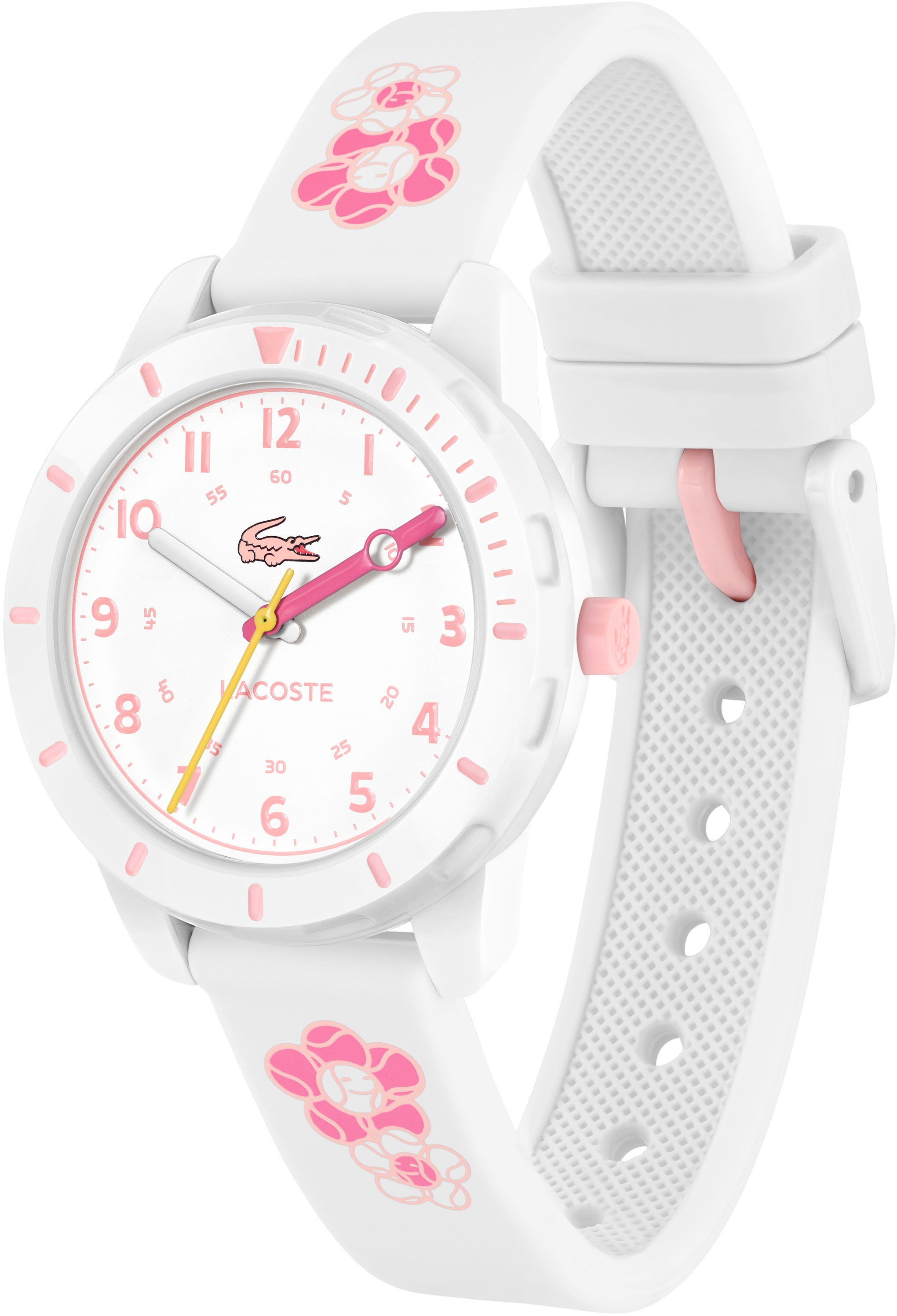 Lacoste Quarzuhr »MINI TENNIS«, Armbanduhr, Kinderuhr, analog, Silikonarmband, Geschenkidee