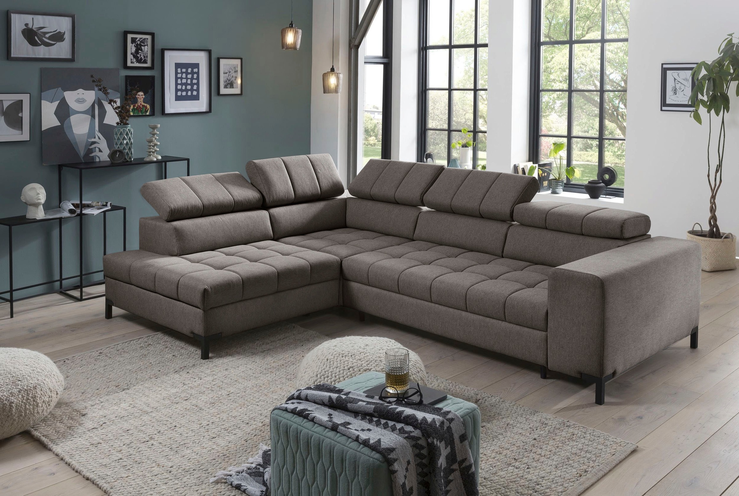 exxpo - sofa fashion Ecksofa »Bocco, hochwertige Verarbeitung, toller Sitzk günstig online kaufen