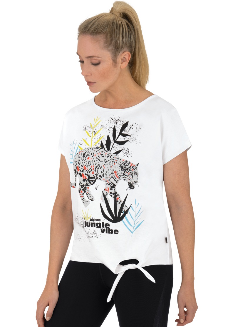 Trigema T-Shirt »TRIGEMA T-Shirt mit exotischem Druckmotiv« online  bestellen