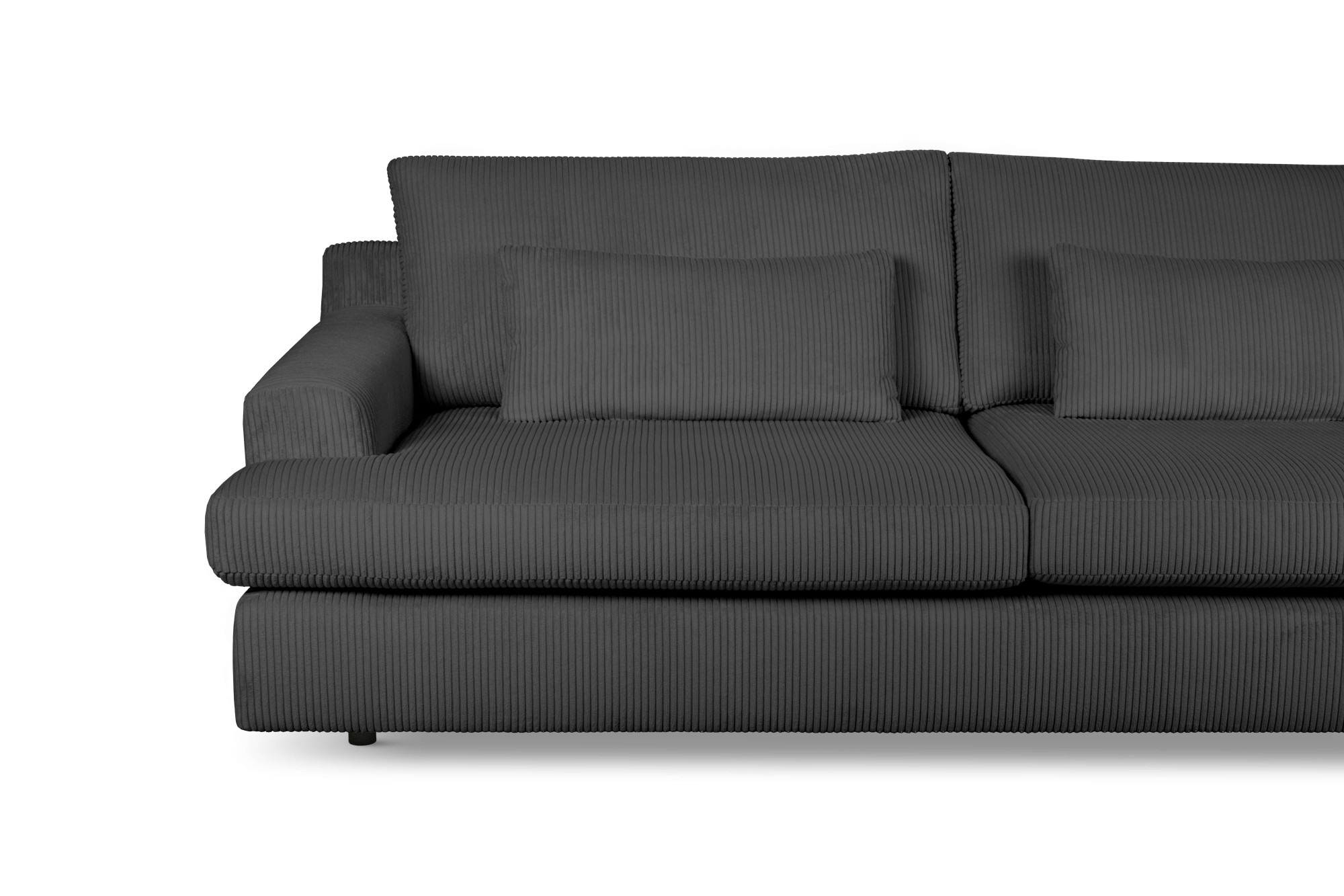 Home affaire Big-Sofa »Evelle 3 Sitzer Maxi«, 237 cm, tiefe Sitzfläche, Lounge-Sitzkomfort, Struktur, Breitcord