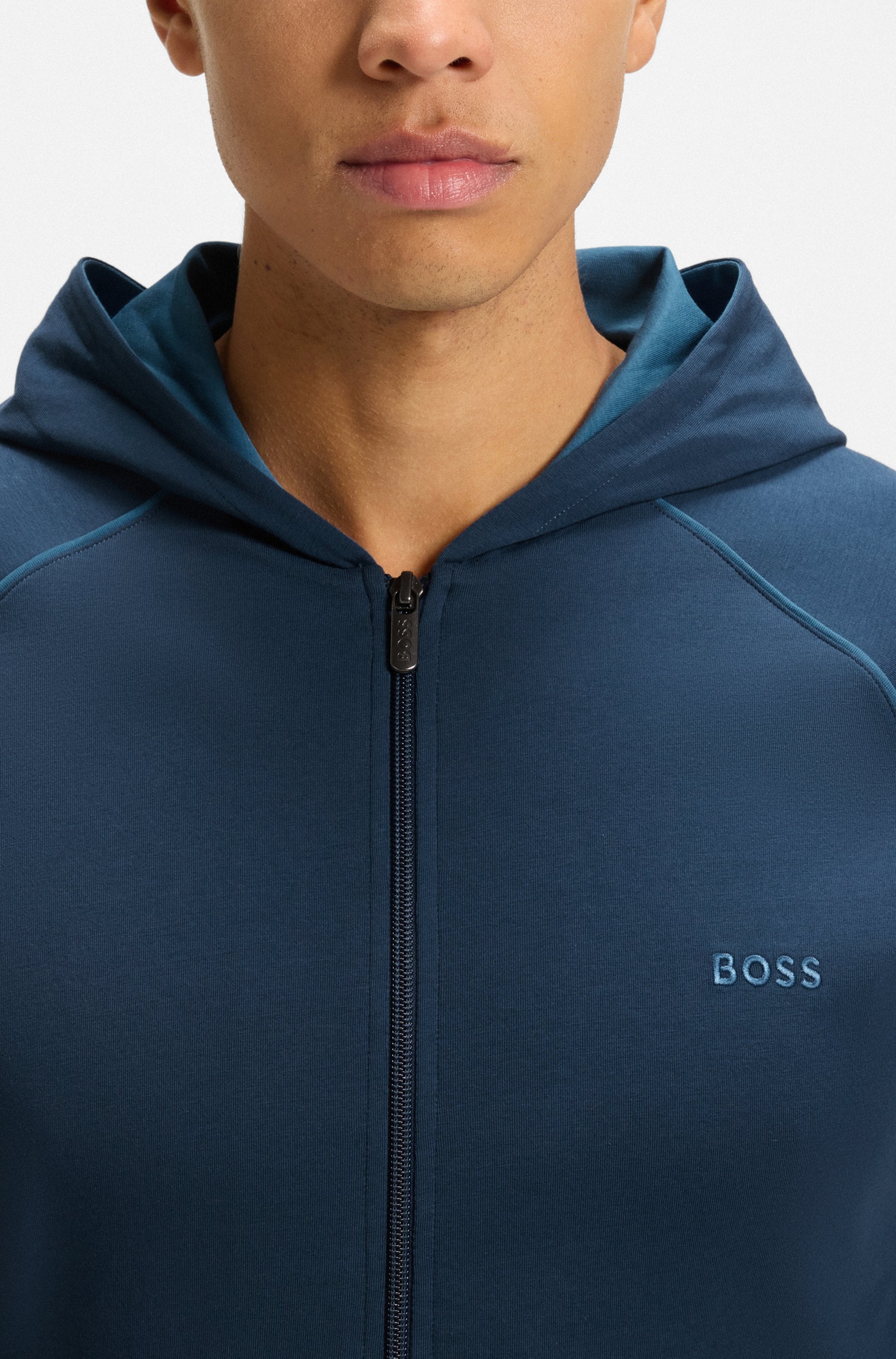 BOSS Kapuzensweatjacke »Mix&Match Jacket H« mit Kängurutasche