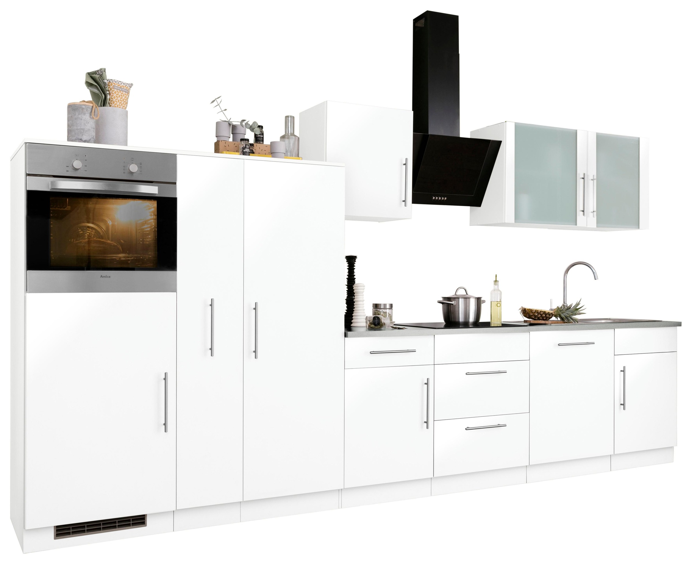 wiho Küchen Küchenzeile »Cali«, ohne E-Geräte, Breite 360 cm online kaufen | Kochfeldumbauschränke