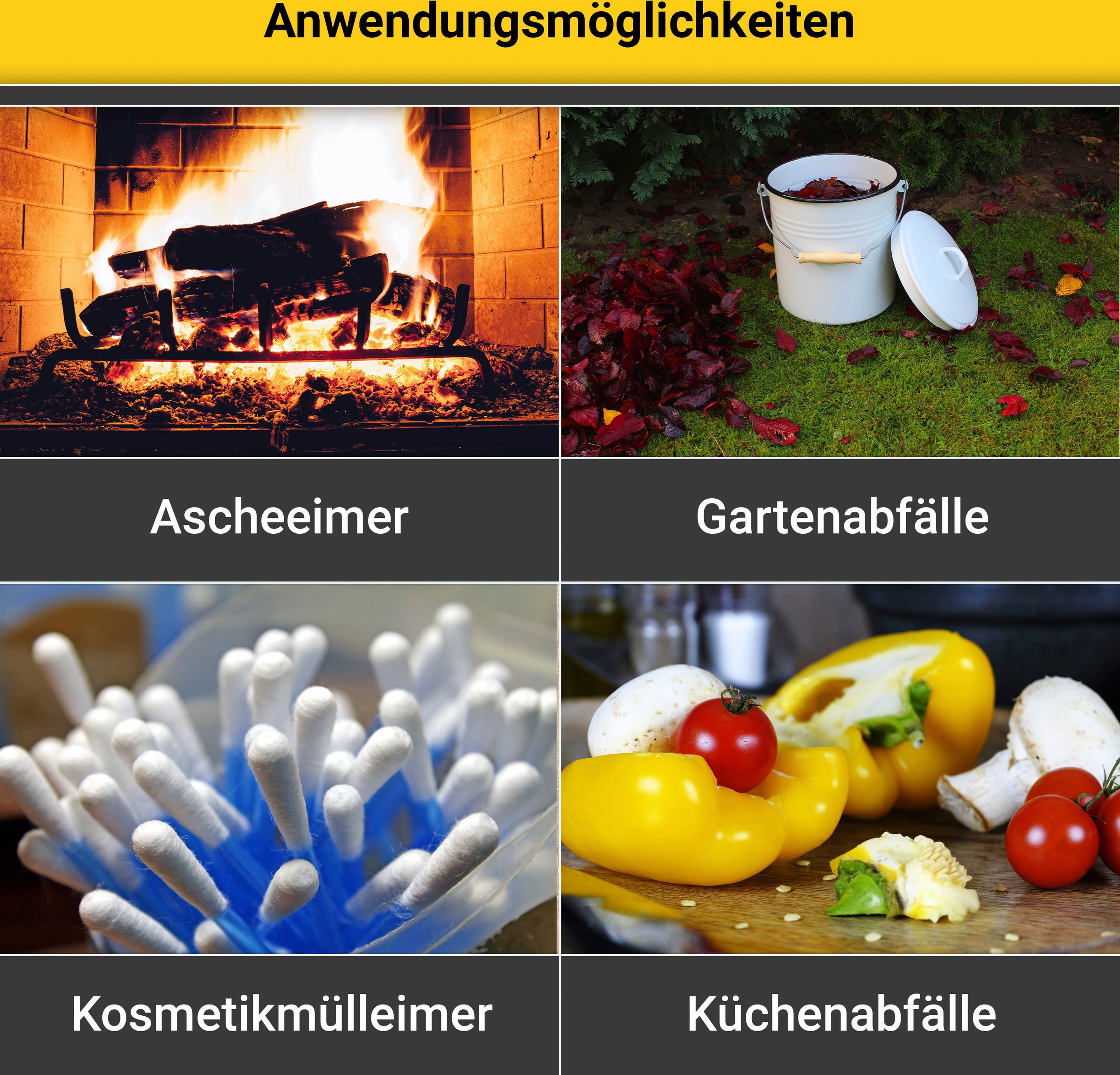 Krüger Mülleimer, schnitt- / kratzfeste Oberfläche, bakterienabweisend, extrem langlebig