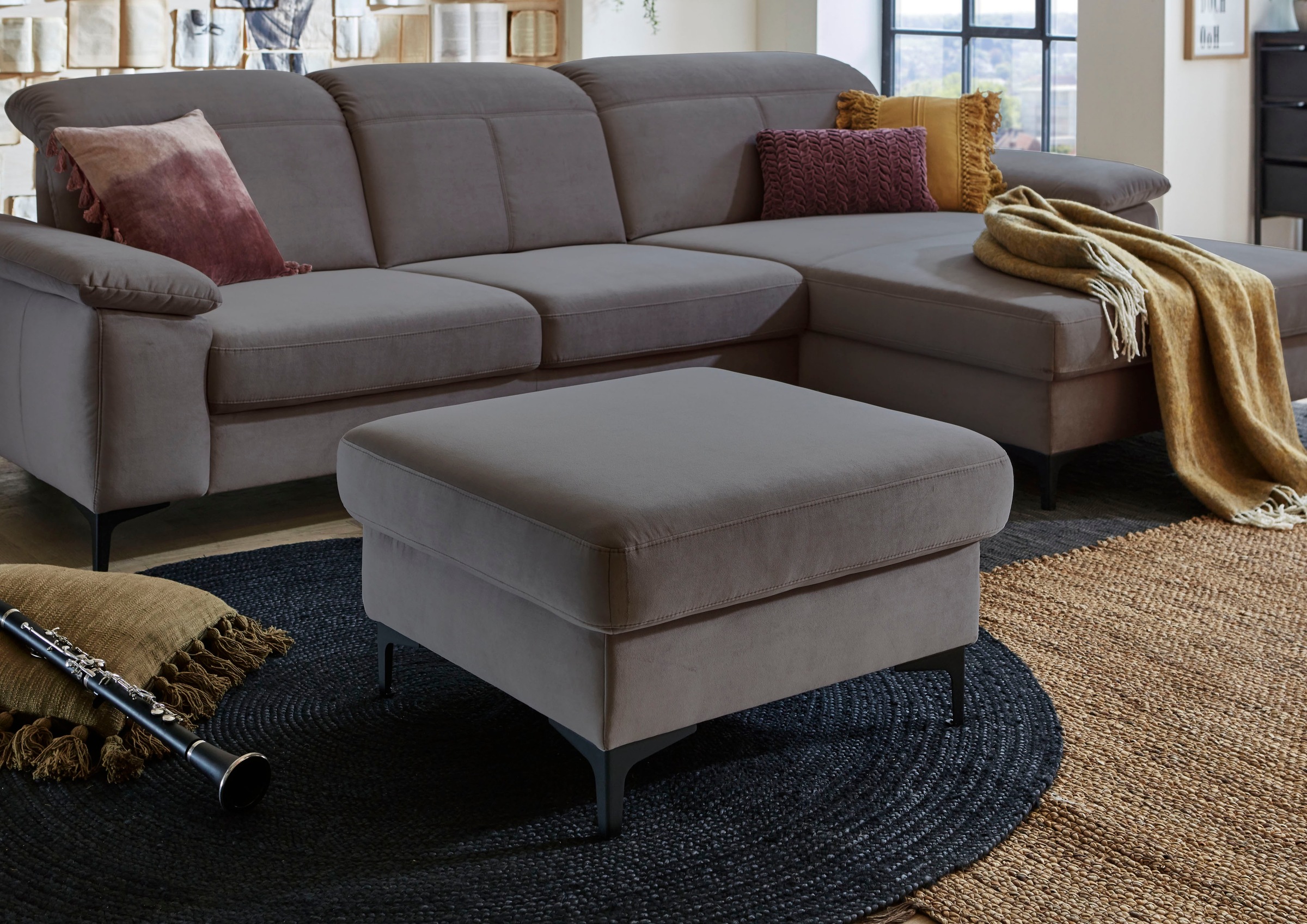 Places of Style Polsterhocker »Evander«, passend zum Ecksofa "Evander"