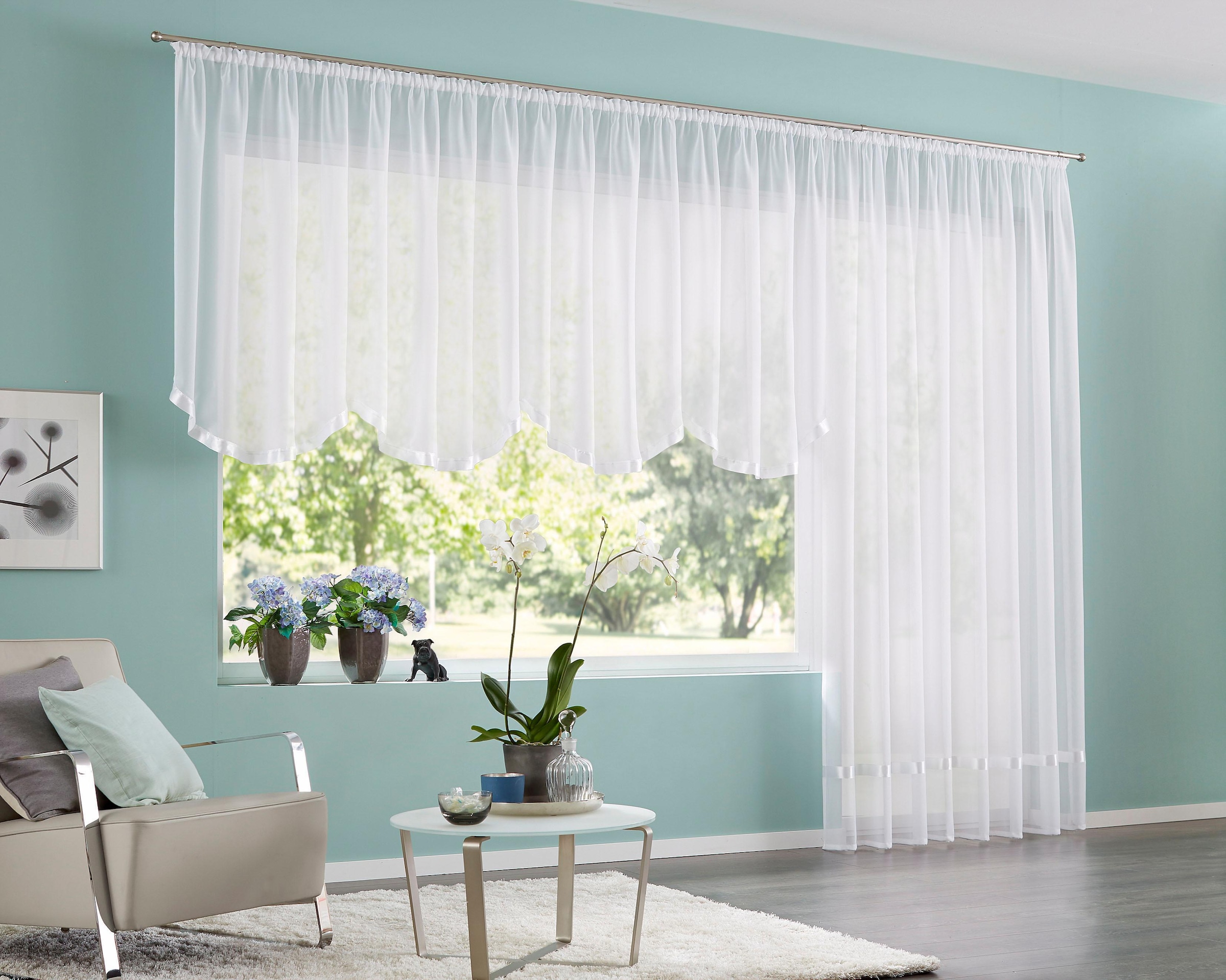 my home Bogenstore »Eby« Kräuselband 1 Stk. tlg. Transparent Polyester günstig online kaufen