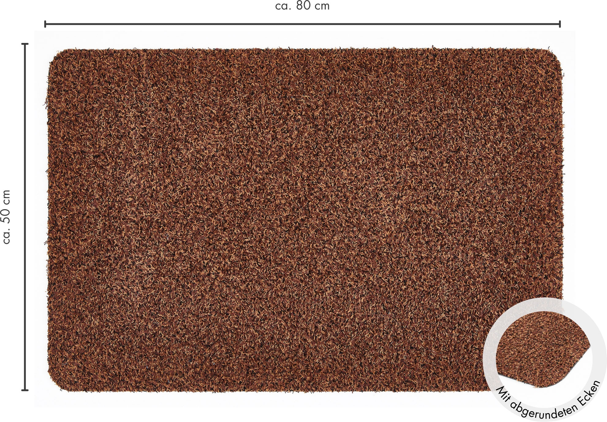 Andiamo Fußmatte »Samson, Made in Netherlands«, rechteckig, 6 mm Höhe, Schmutzfangmatte, waschbar, rutschhemmend, auch als 2er Set erhältlich