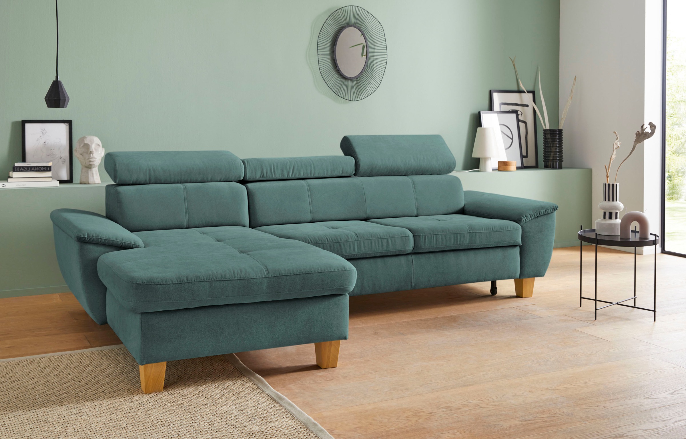 exxpo - sofa fashion Ecksofa »Enya, aufwendige Detailverarbeitung, hoher Si günstig online kaufen