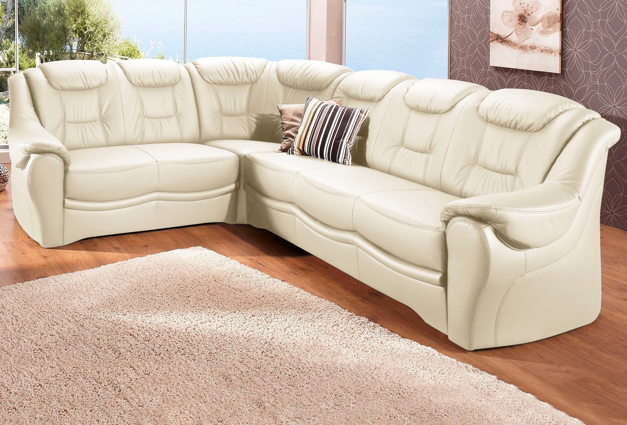 sit&more Ecksofa »Bellevue L-Form«, wahlweise mit Bettfunktion günstig online kaufen