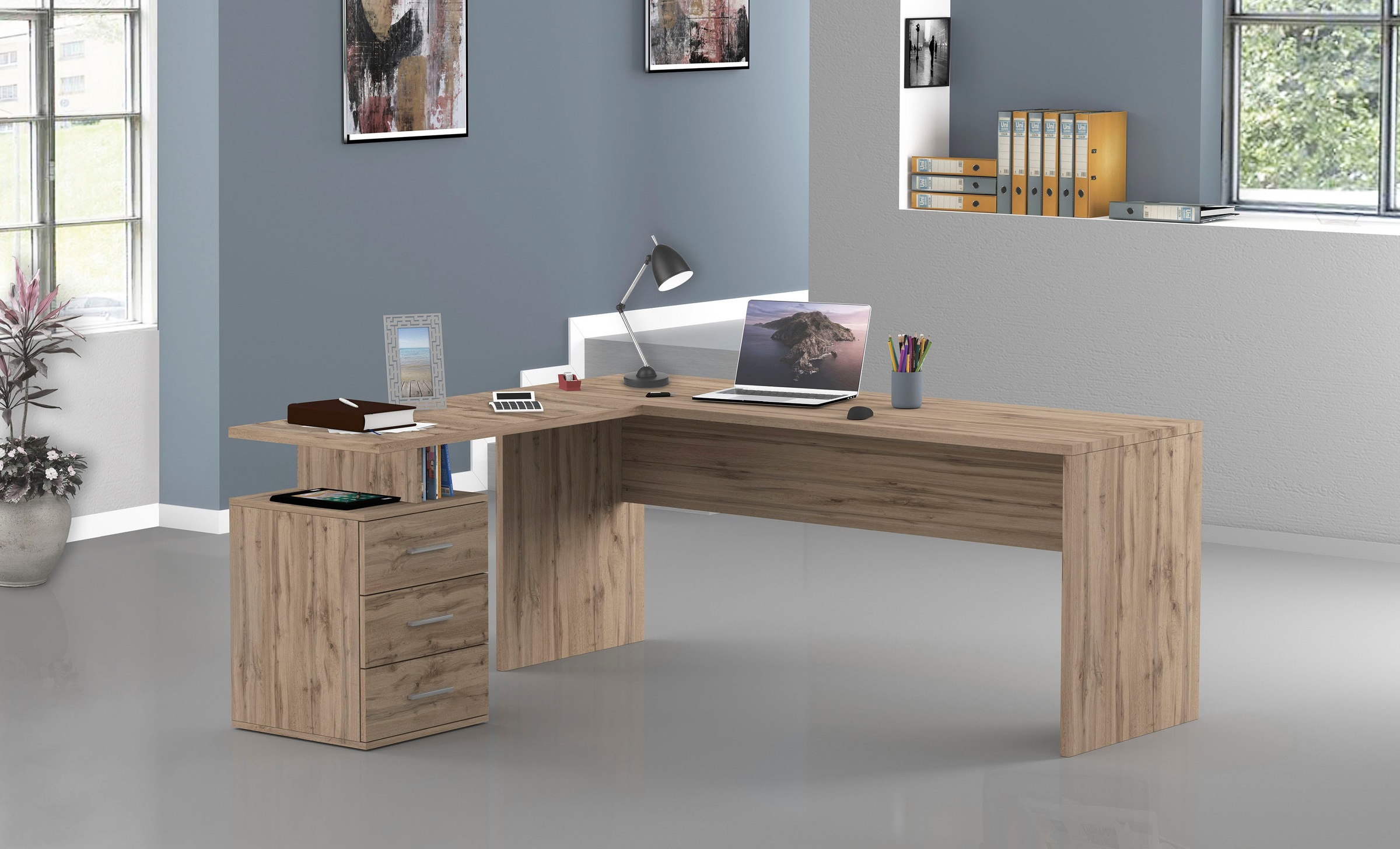 INOSIGN Eckschreibtisch »New Selina«, Schreibtisch, Schubkästen, mit oder o günstig online kaufen