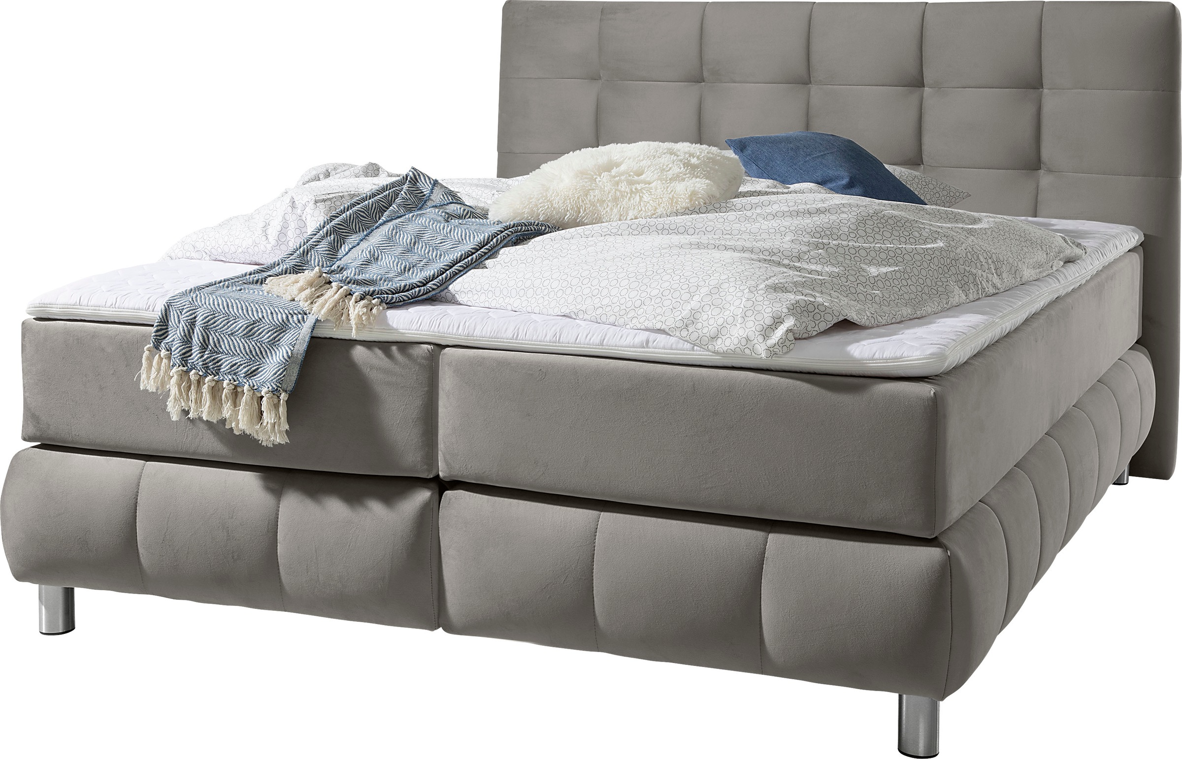andas Boxspringbett »Salo«, incl. Topper, 6 Breiten, 2 Härtegrade, TFK auch in Härtegrad 4