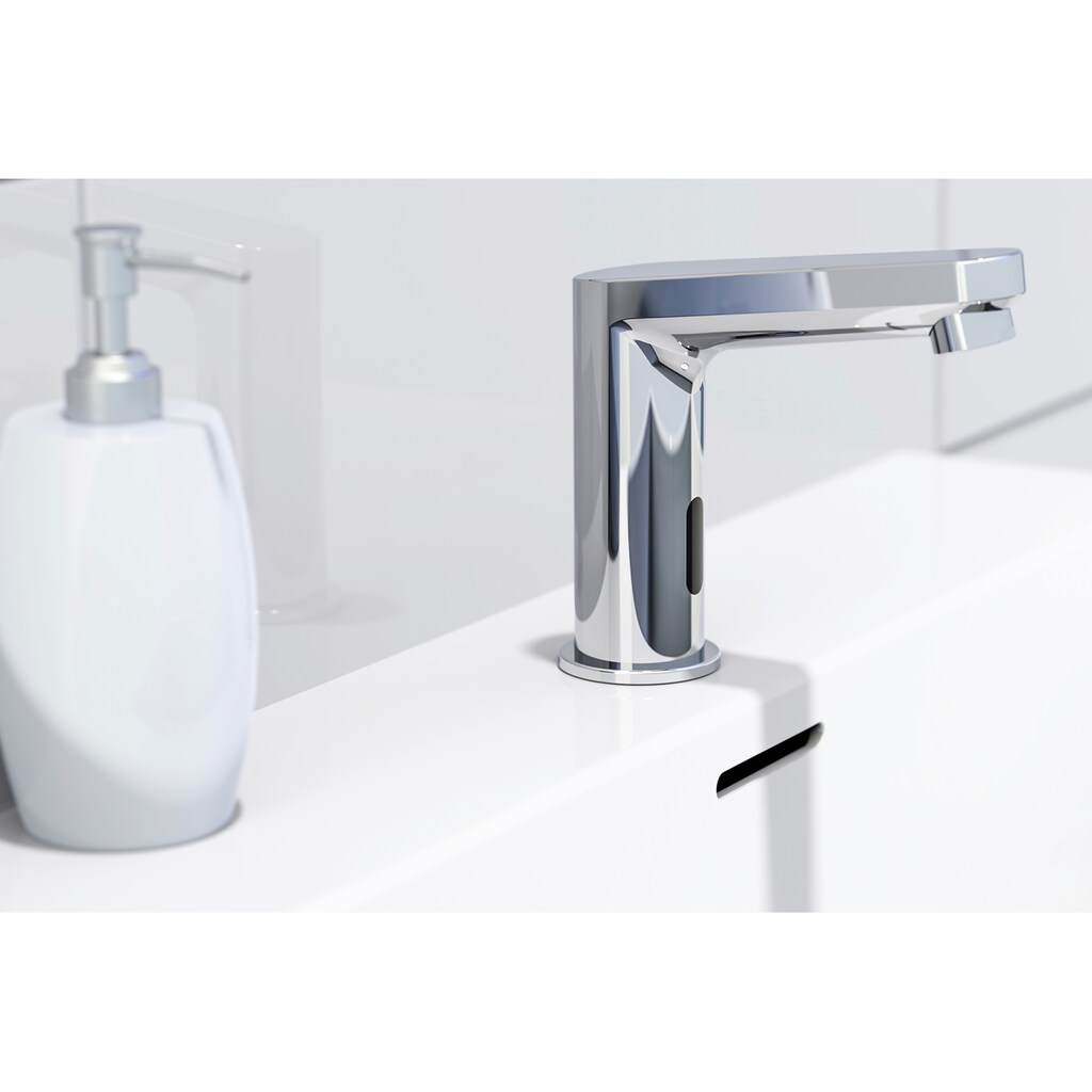 Schütte Waschtischarmatur »VITAL«, Wasserhahn mit Sensor, Mischbatterie, Waschbecken Armaturen in Chrom