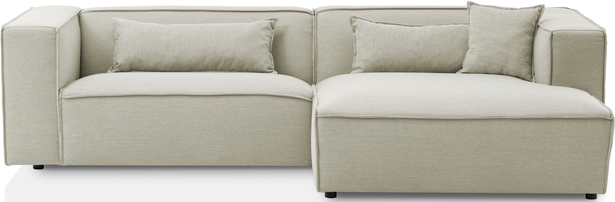 LeGer Home by Lena Gercke Ecksofa »PIARA mit Kedernaht, Cord, Leinenoptik o günstig online kaufen