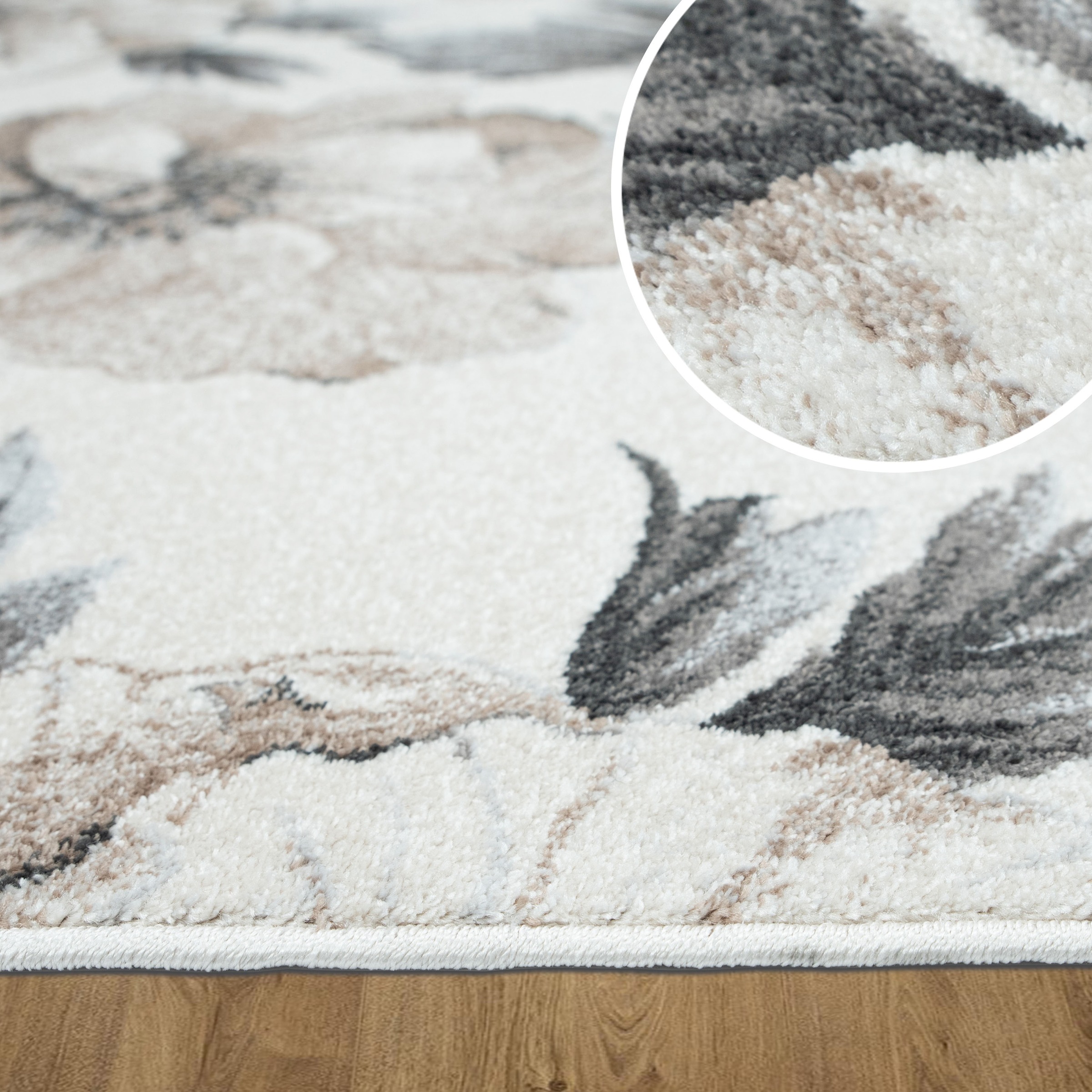 OTTO home Teppich »Florent, Blumen Design, Vintage« rechteckig 9 mm Höhe Floral, detailreiche Blüten, Botanical, elegant, Wohnzimmer