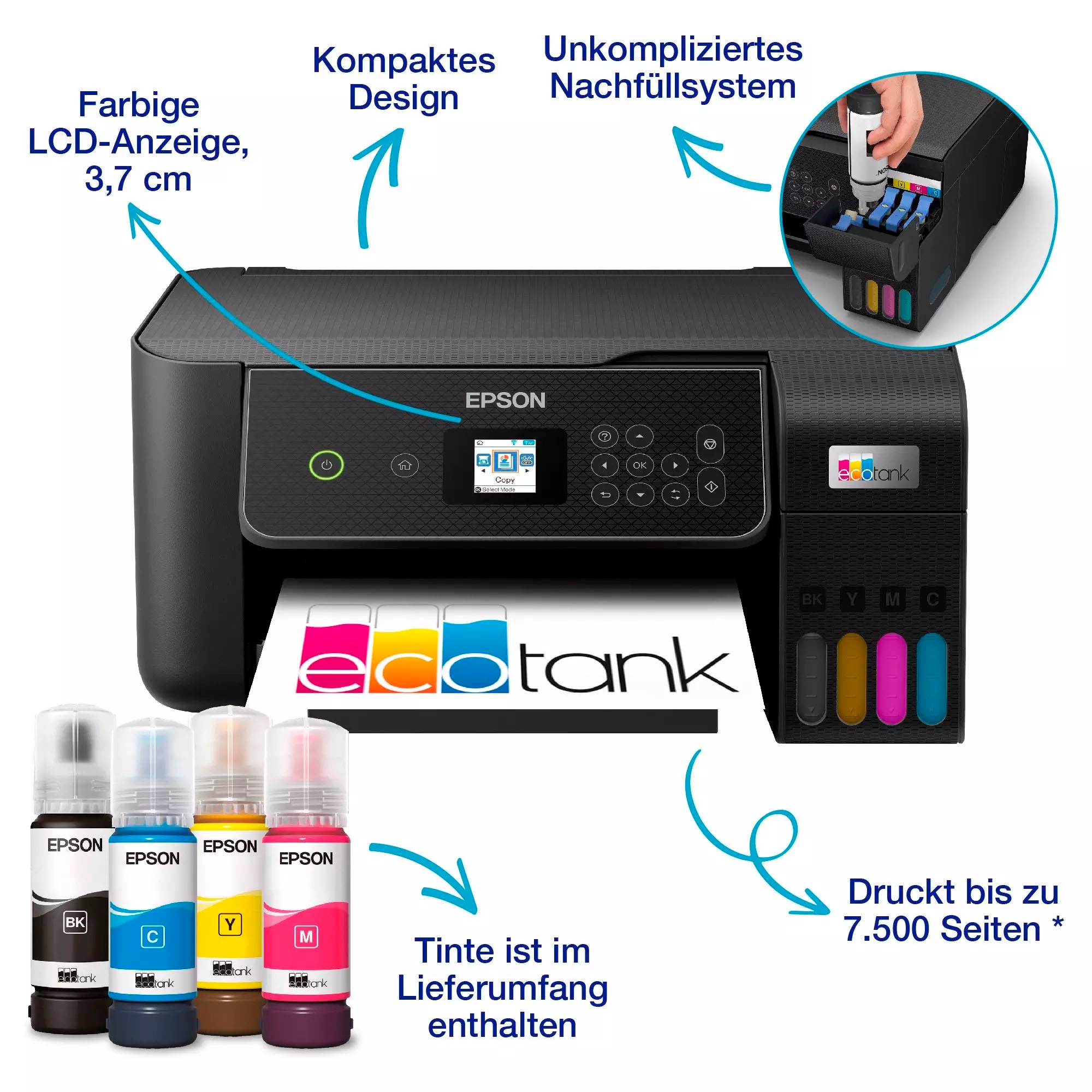 Epson Multifunktionsdrucker »EcoTank ET-2870«