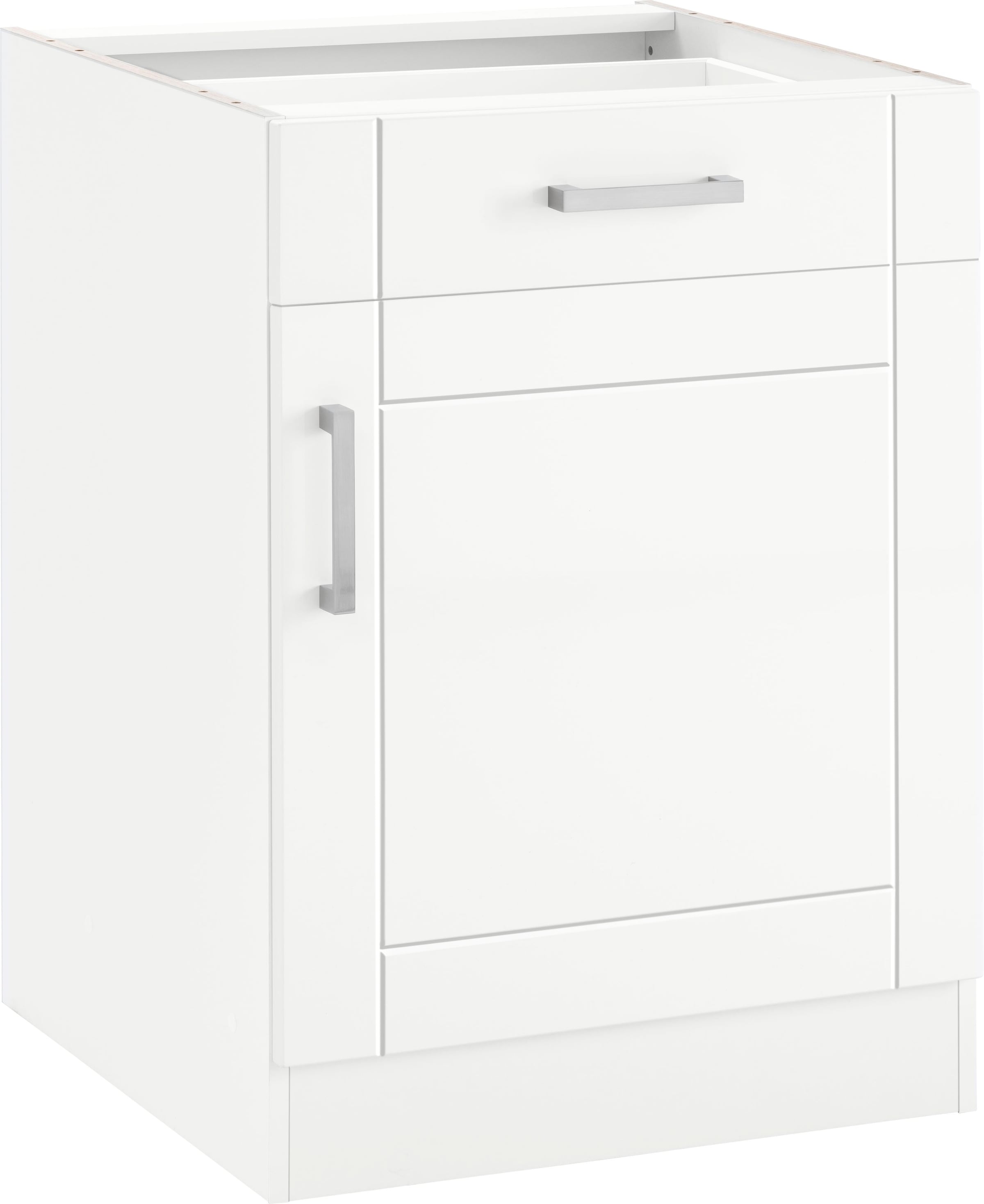 KOCHSTATION Unterschrank "KS-Tinnum" 60 cm breit, MDF-Fronten, Metallgriff, günstig online kaufen