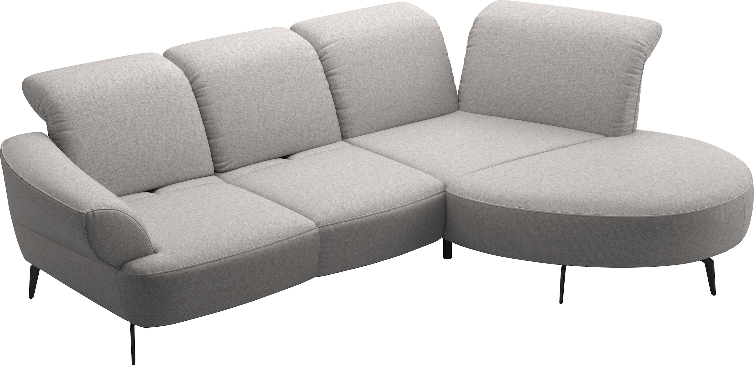 sit&more Ecksofa »Dance, L-Form, inkl. Sitztiefenverstellung« inkl. Click&Seat, optional mit Kopfteilverstellung