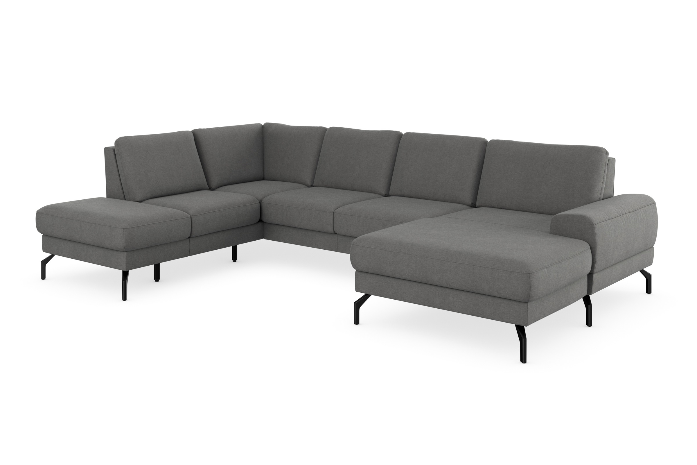 sit&more Wohnlandschaft »Cinturo U-Form«, inklusive Sitztiefenverstellung und Federkern, Sitzhöhe 48 cm