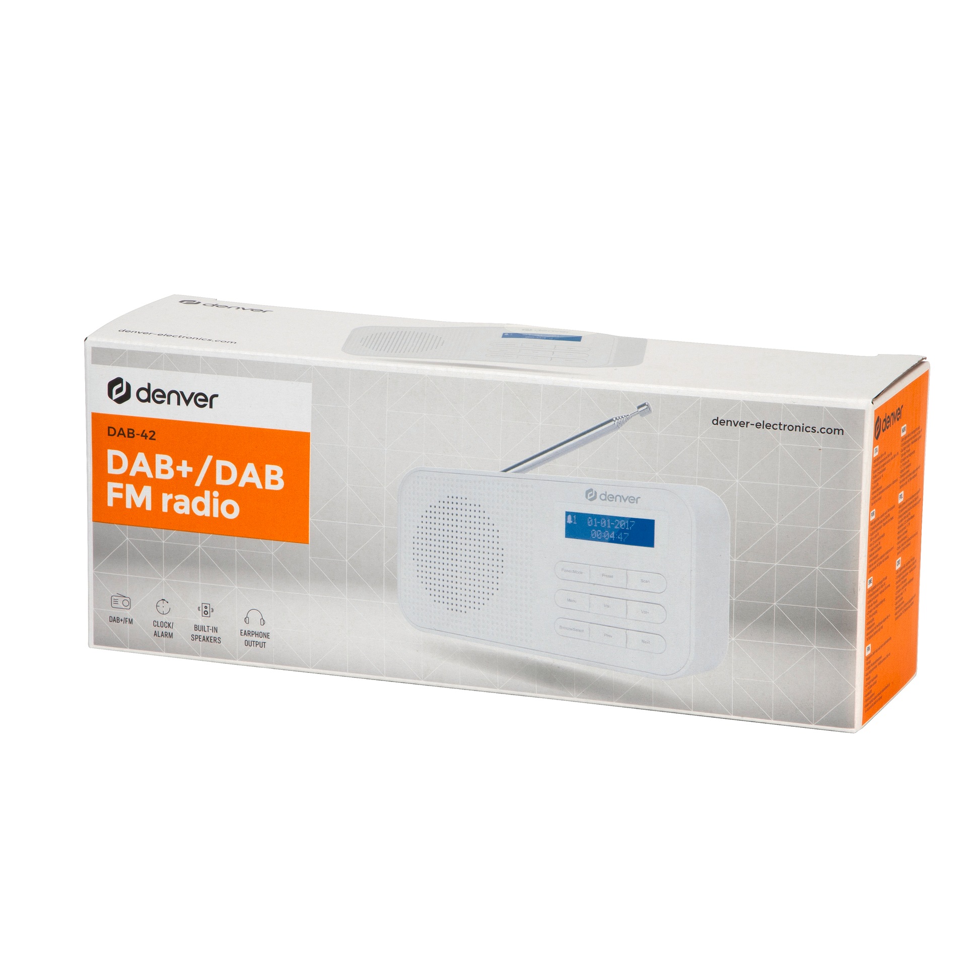 Denver Digitalradio (DAB+) »DAB-42«, (Digitalradio (DAB+)-FM-Tuner 1 W)