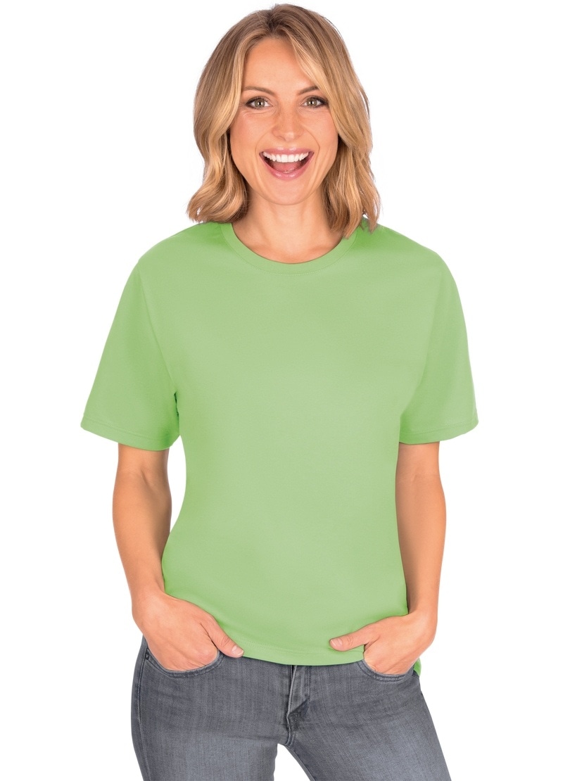 online T-Shirt DELUXE T-Shirt Trigema »TRIGEMA bei Baumwolle«