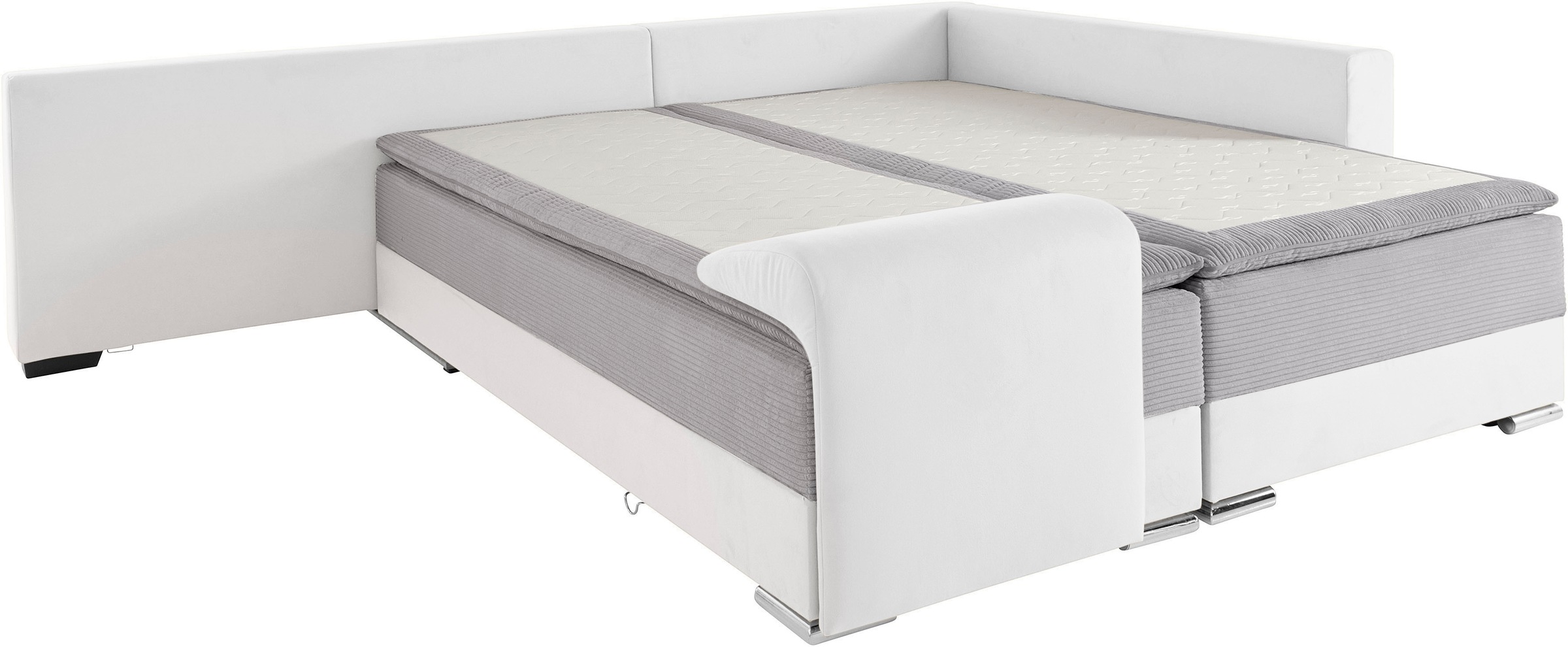 INOSIGN Ecksofa »Night & Day L-Form«, mit Boxspring Bettfunktion 180x200 cm, Dauerschläfer