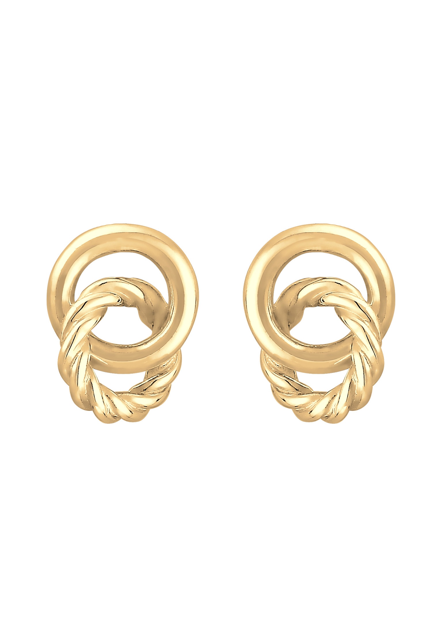 Elli Paar Ohrstecker »Ohrstecker Kreis Knoten 925 Sterling Silber«
