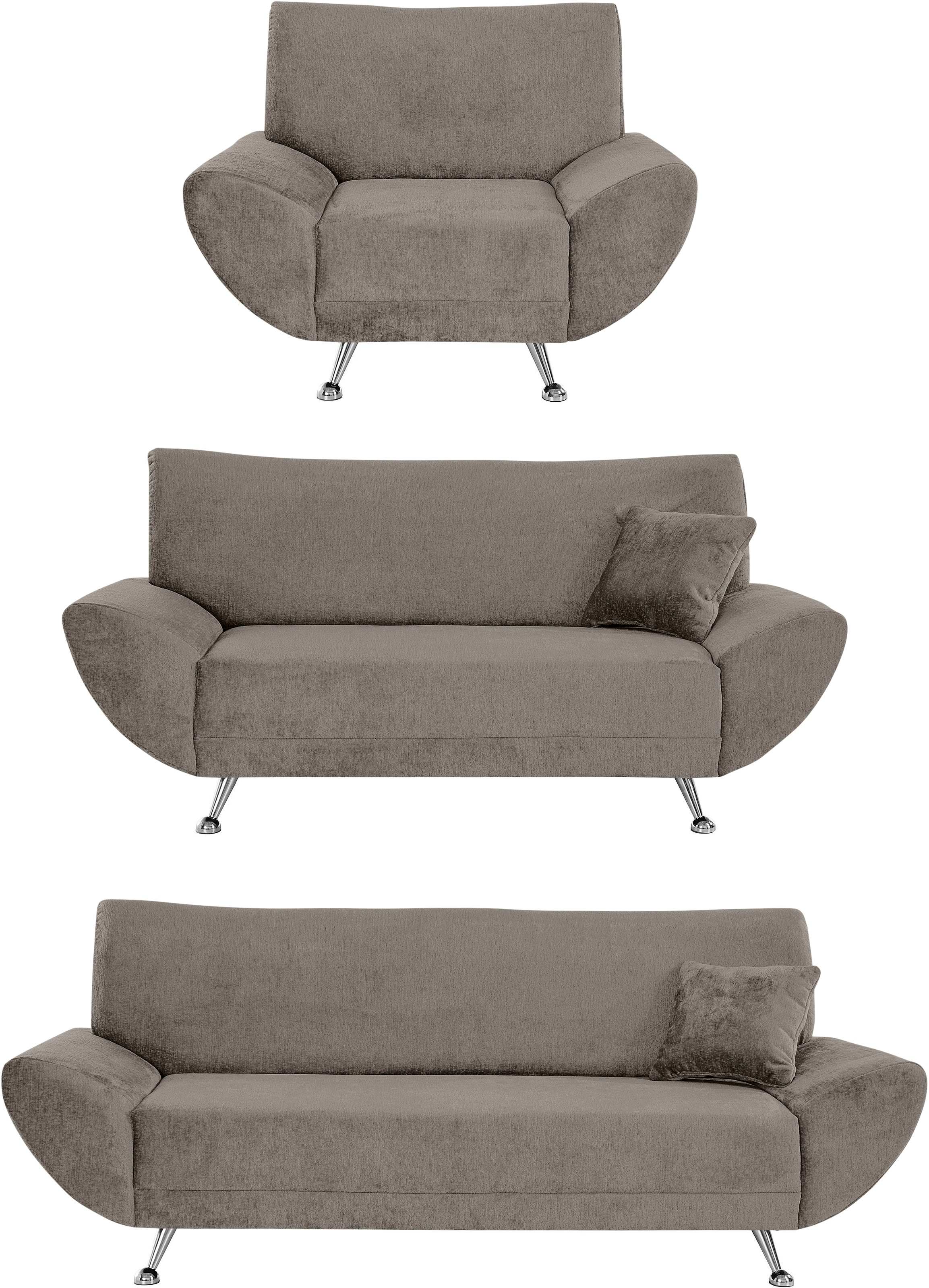 INOSIGN Polstergarnitur »Saltare elegant und komfortabel, OTTOs Choice«, (3 günstig online kaufen