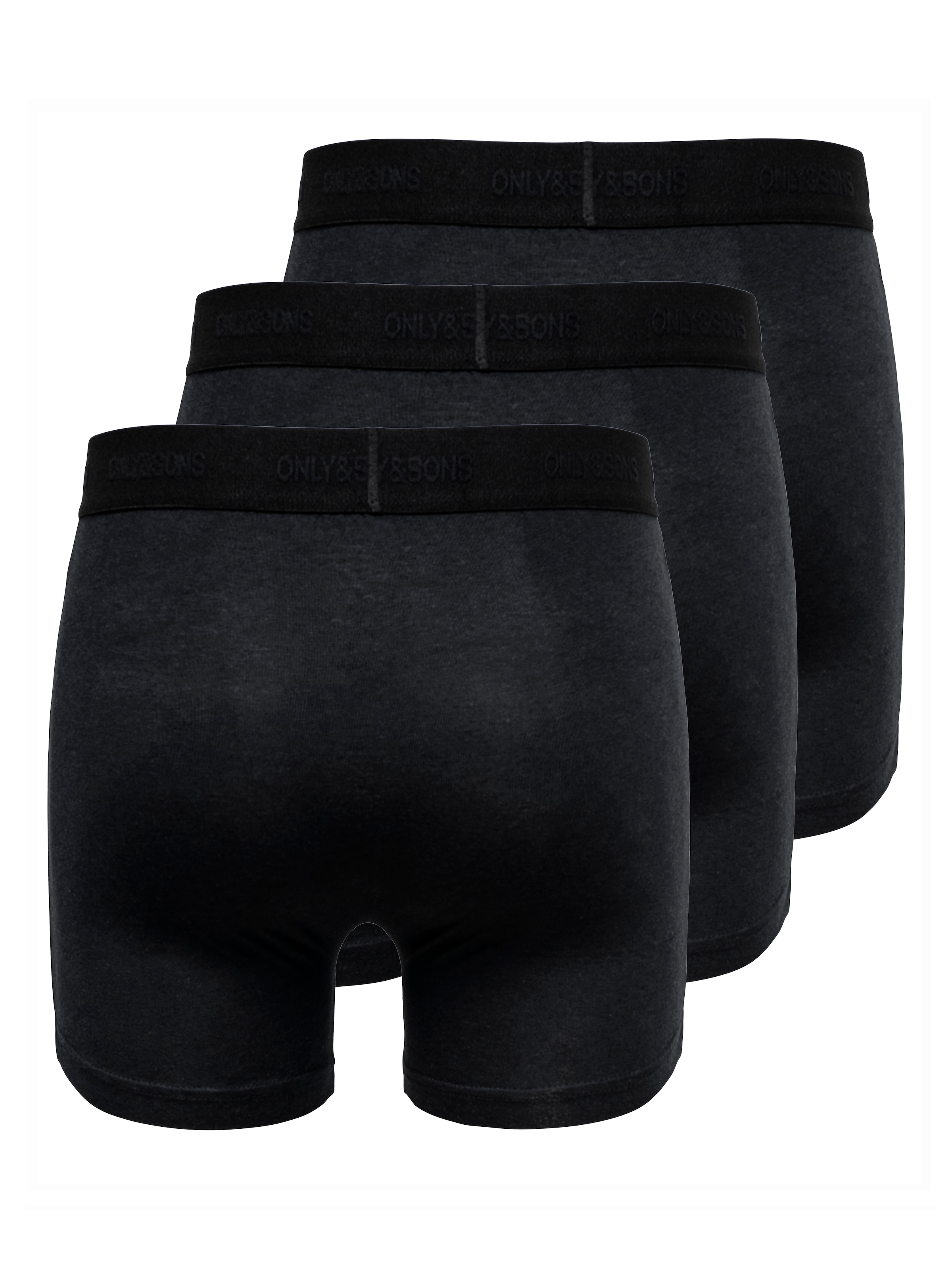 ONLY & SONS Boxershorts »ONSFITZ BAMBOO BOXER LOGO 3-PACK NOOS« Packung, 3 Stk.