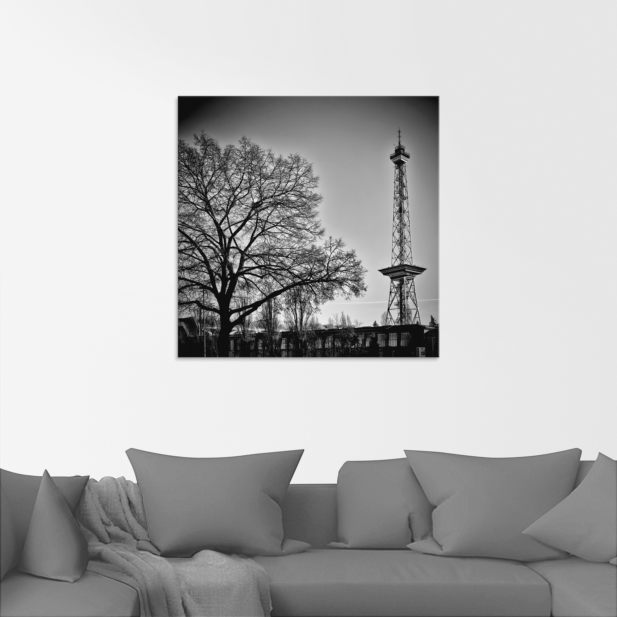 Artland Glasbild »Berlin Funkturm«, Gebäude, (1 St.), in verschiedenen Größ günstig online kaufen