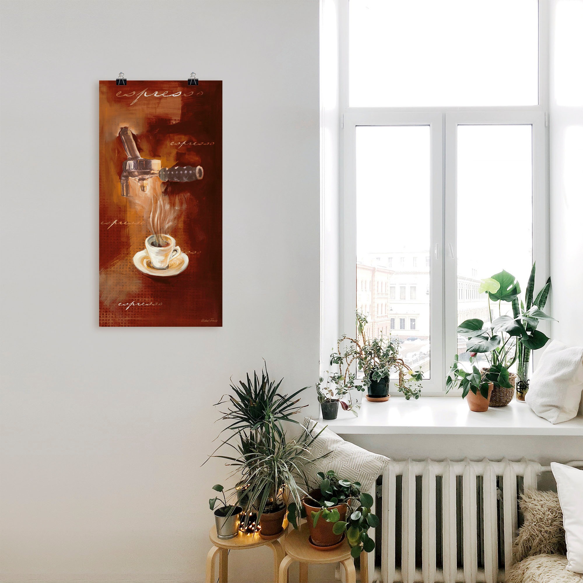 Artland Wandbild »Espresso I«, Getränke, (1 St.), als Alubild, Outdoorbild, Leinwandbild, Poster, Wandaufkleber