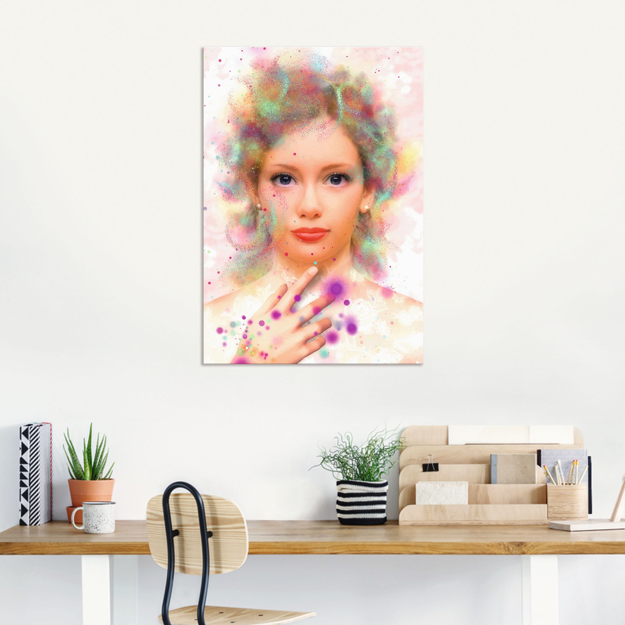 Artland Wandbild »Seelenfarben«, Bilder von Frauen, (1 St.), als Alubild, Leinwandbild, Wandaufkleber oder Poster in versch. Größen