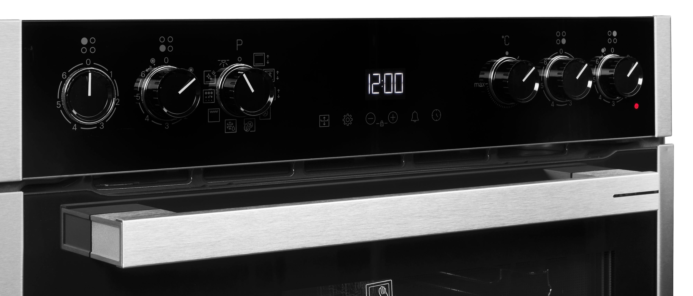 Grundig Elektro-Herd-Set »GEHM19310BMPF«, mit 3-fach-Teleskopauszug, Pyrolyse-Selbstreinigung