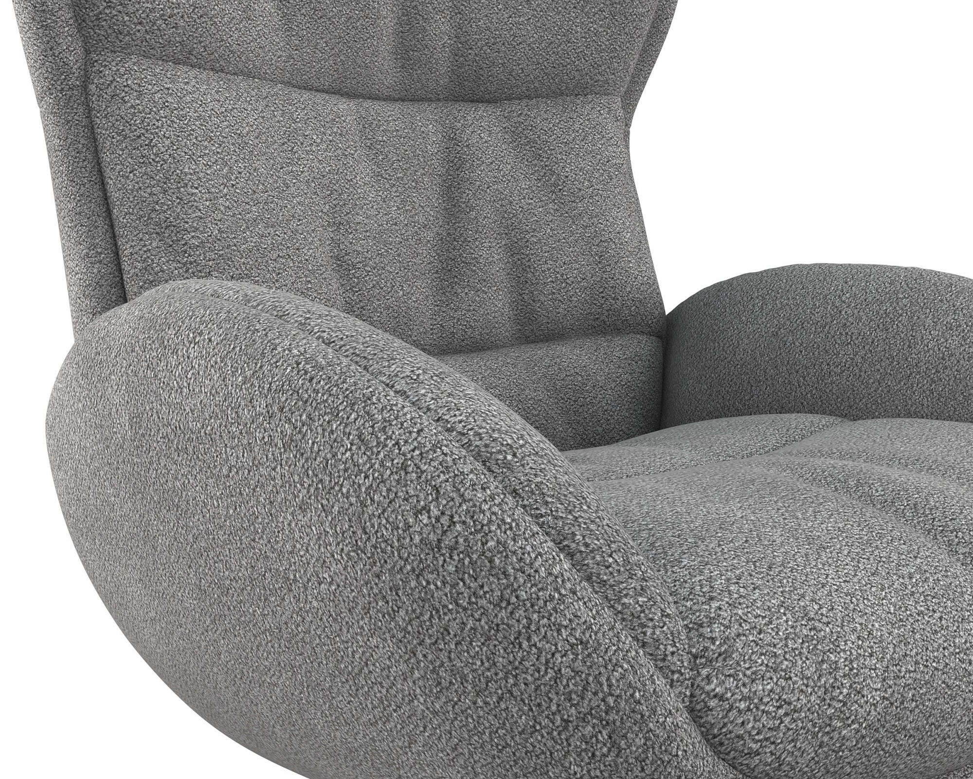 FLEXLUX Relaxsessel »Haze, TV-Sessel, Fernsehsessel, Polstersessel,«, Rückenteilverstellung, drehbar, Fuß schwarz