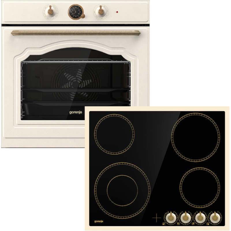 GORENJE Backofen-Set »BOS67371CLI« ecoClean AirFry-Funktion elfenbeinfarben/creme AirFry-Funktion – die gesündere Alternative zur Fritteuse