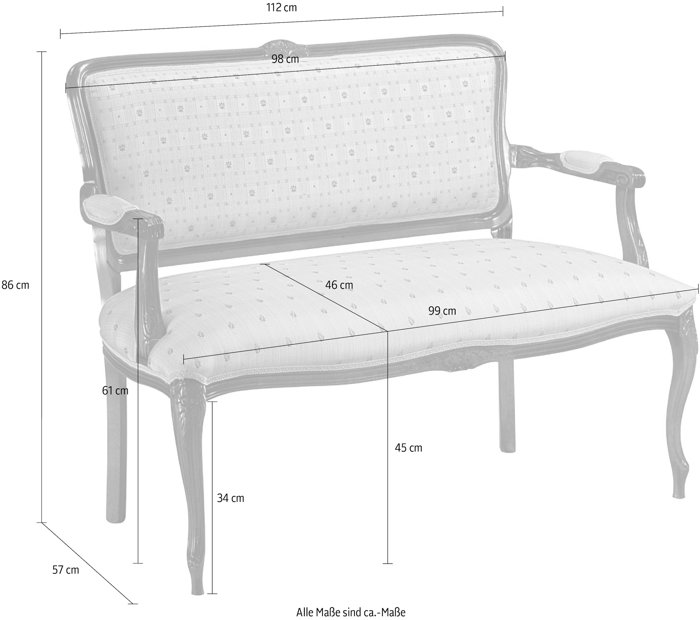 Home affaire Sitzbank »Sitzbank Angela«, Breite 112 cm