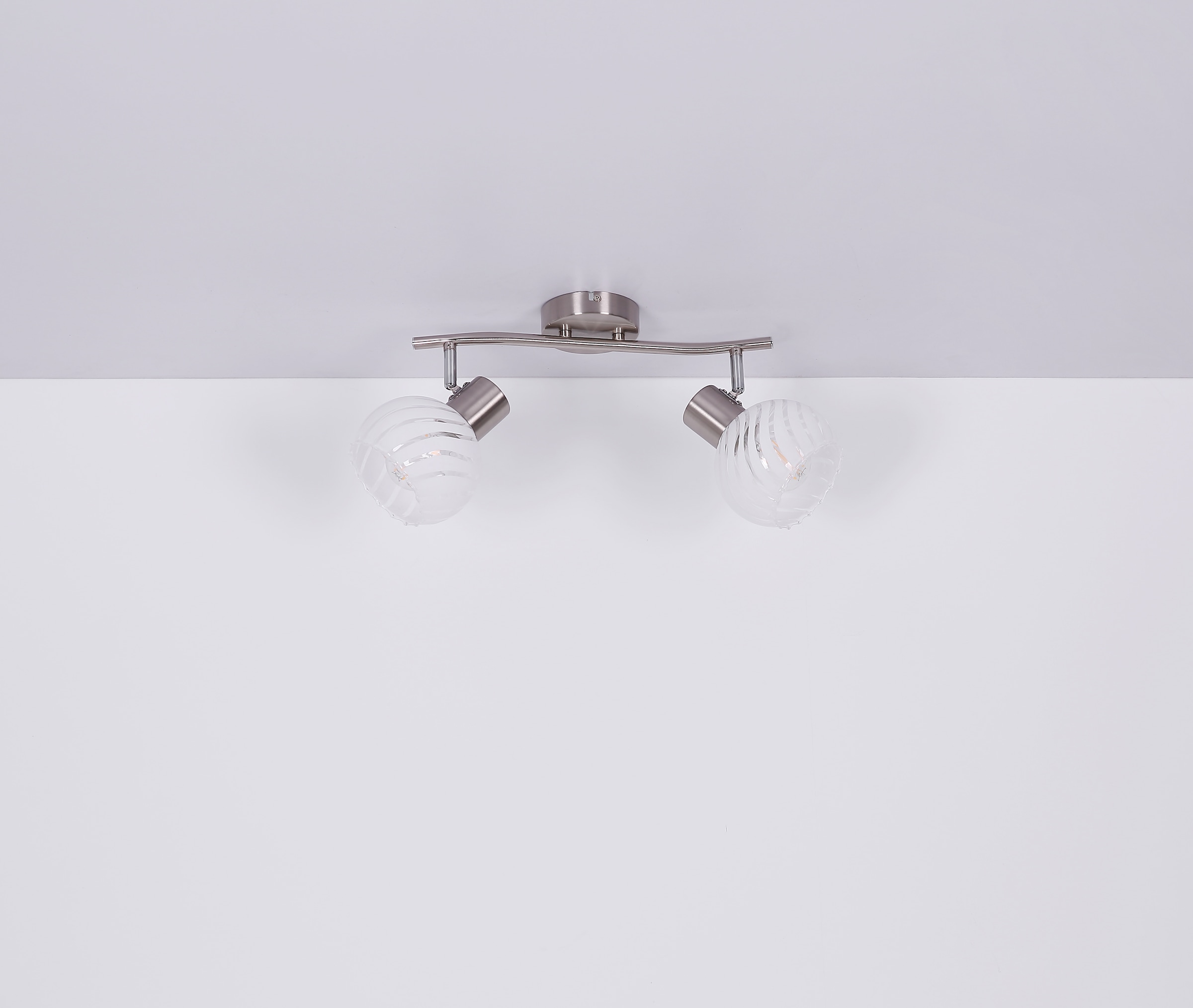 GLOBO LIGHTING Deckenstrahler »WILLY«, Leuchtmittel E27 | ohne Leuchtmittel, Deckenstrahler/Glas klar/Flur/Wohnzimmer