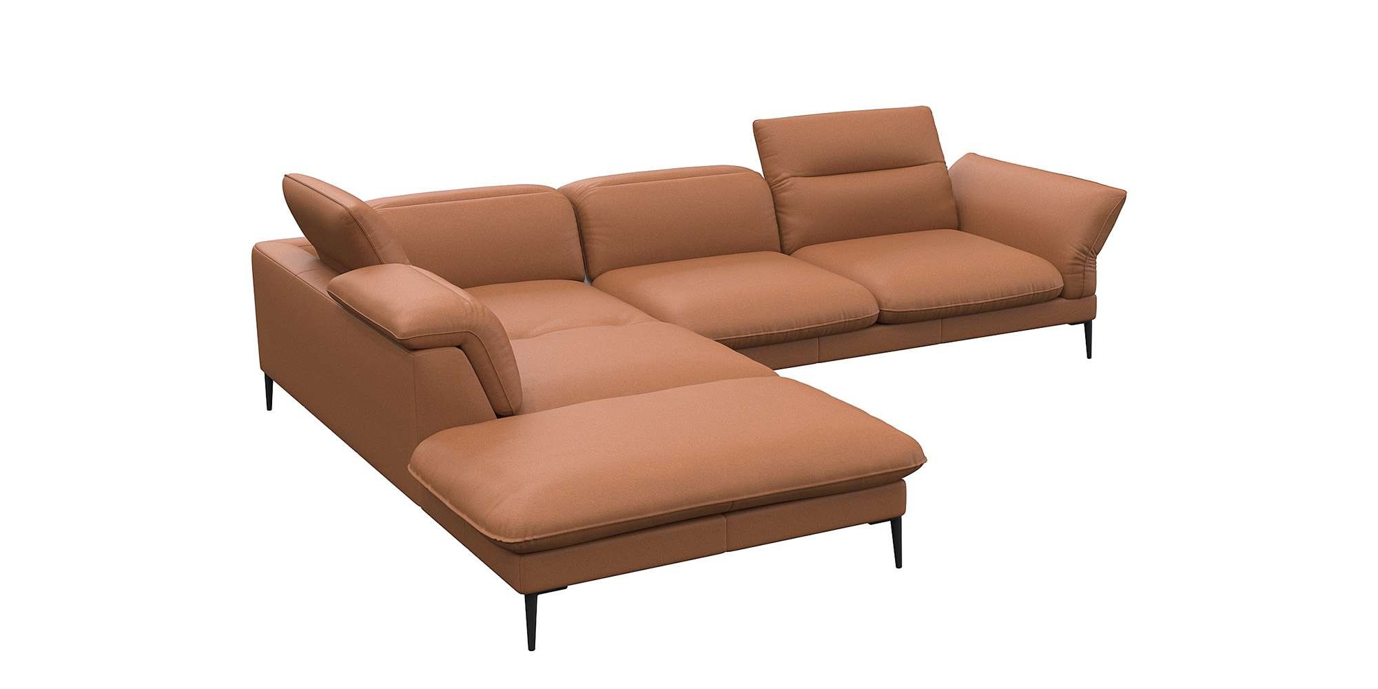 FLEXLUX Ecksofa »Salino, Funktionssofa mit Ottomane, Relaxsofa, Ecksofa«, S günstig online kaufen