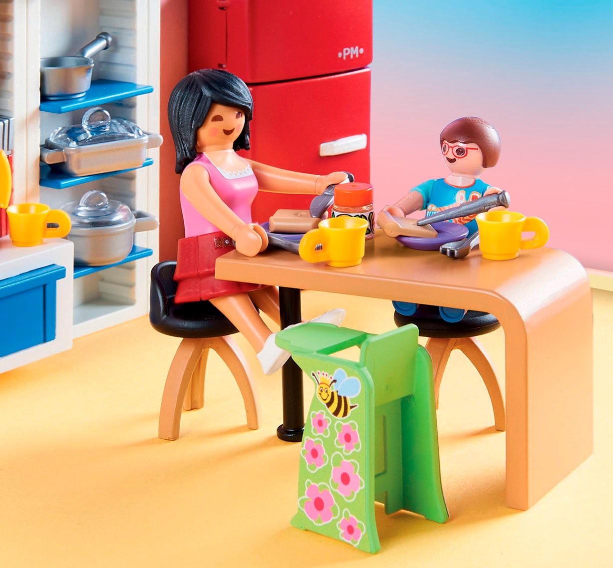 Playmobil® Konstruktions-Spielset »Familienküche (70206), Dollhouse« Made in Germany
