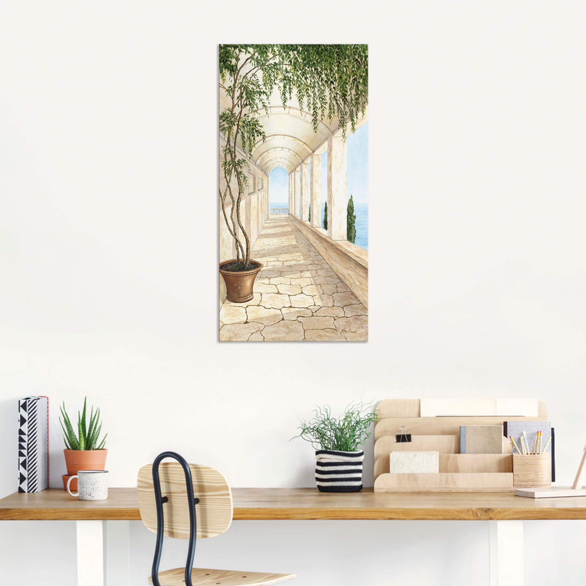 Artland Wandbild »Capri«, Gebäude, (1 St.), als Alubild, Outdoorbild, Leinwandbild, Poster, Wandaufkleber