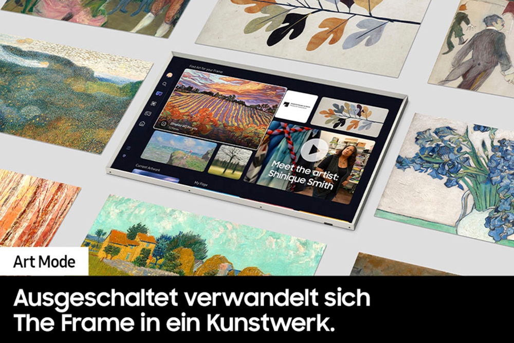 Samsung QLED-Fernseher »GQ43LS03DAU«, 4K Ultra HD, Smart-TV, The Frame, Mattes Display, Art Mode, Austauschbare Rahmen, Dolby Atmos