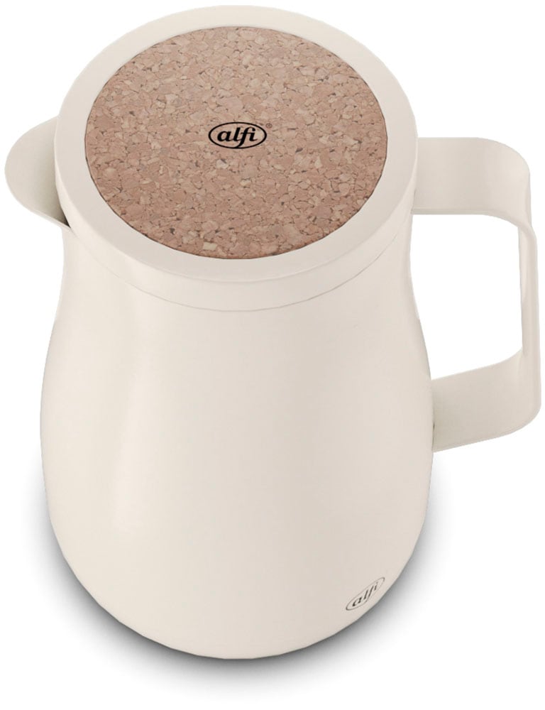 Alfi Isolierkanne »STUDIO TEA, aus doppelwandigem Edelstahl«, 0,7 l, (1 St.), 12h heiß & 24h kalt, ergonomischer Griff, große Öffnung