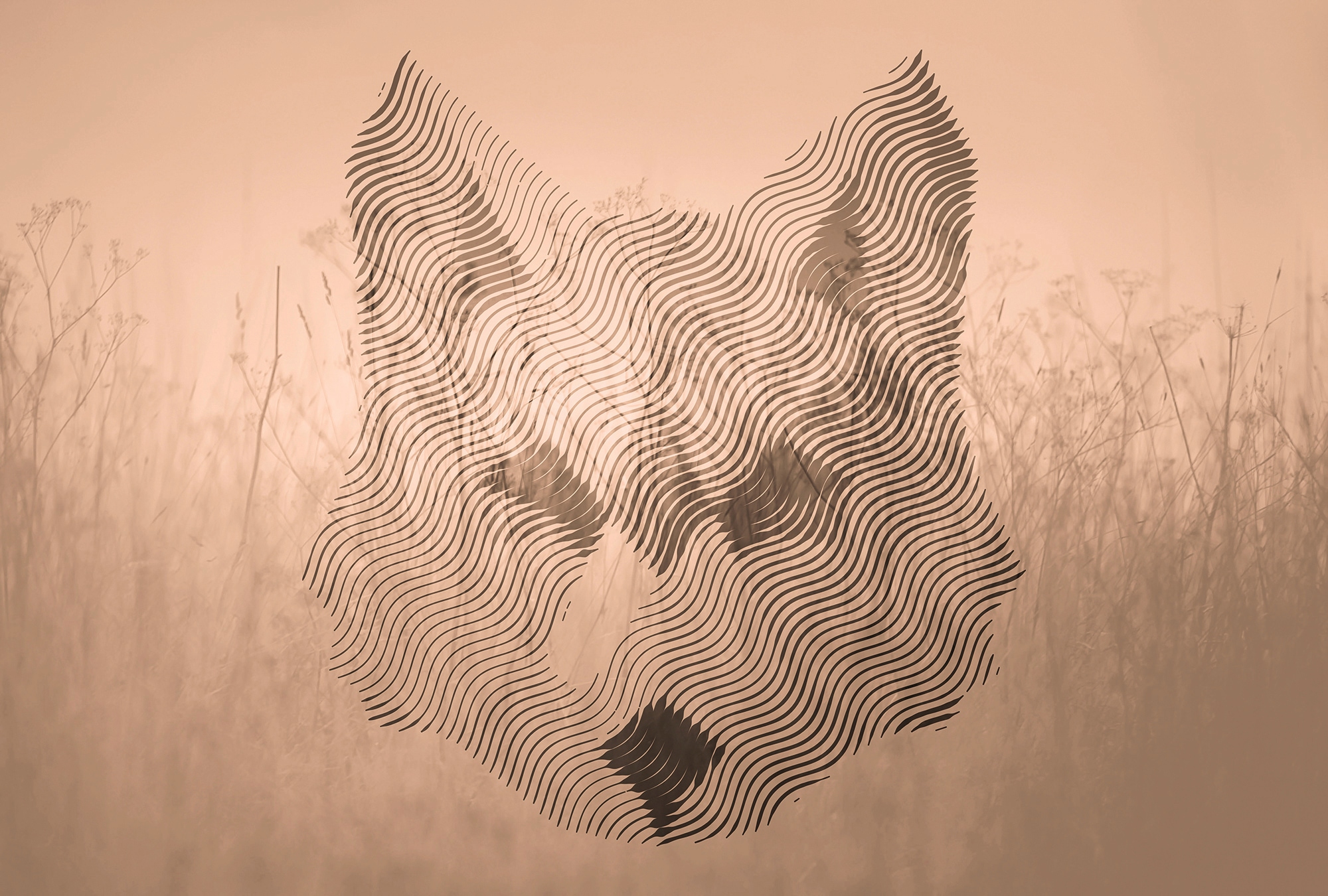 Architects Paper Fototapete »Atelier 47 Fox Graphic 2« abstrakt glatt Vlies günstig online kaufen