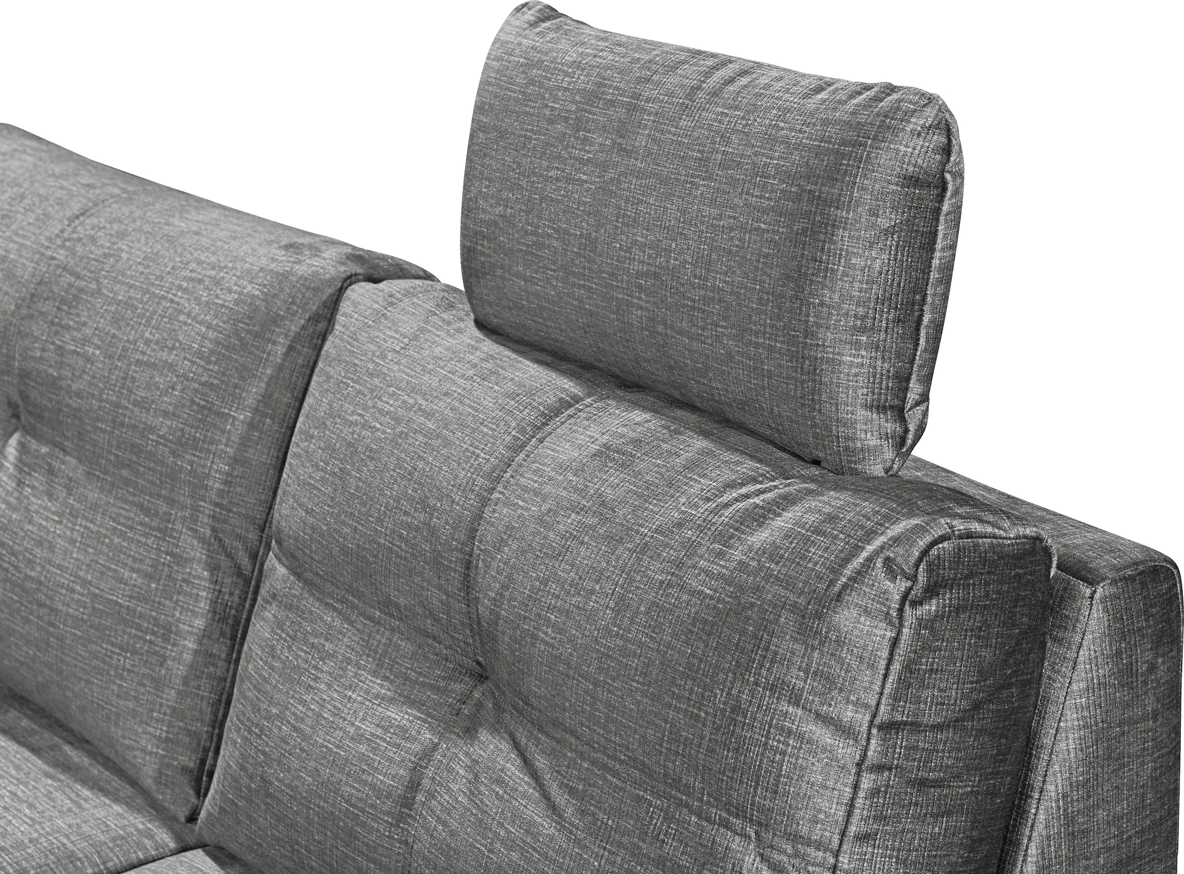 ED EXCITING DESIGN Wohnlandschaft »Alija U-Form«, mit Bettfunktion, Bettkasten, Armteilverstellung & Kopfstützen