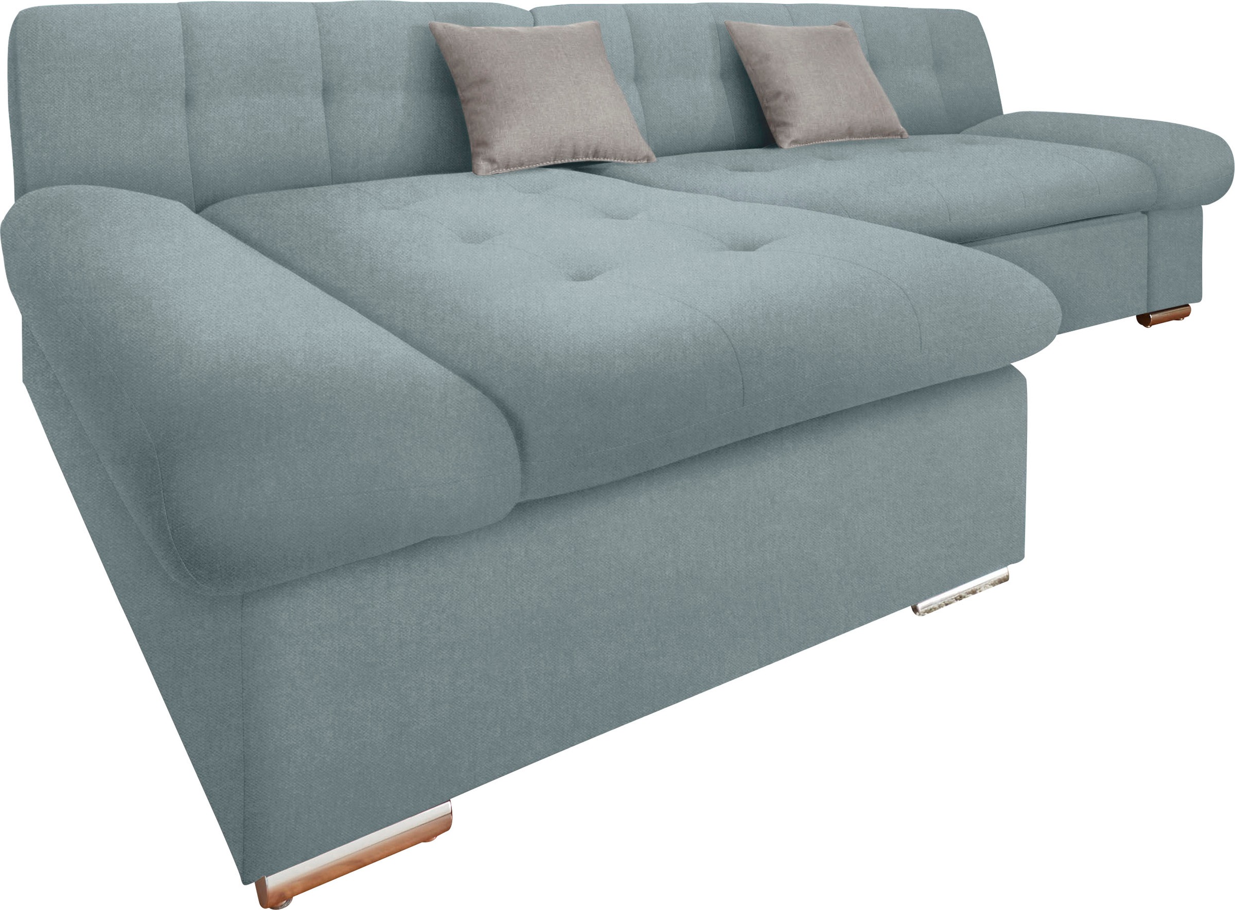 TRENDMANUFAKTUR Ecksofa "Reggae II, moderne Optik, Armteilverstellung, B/T günstig online kaufen