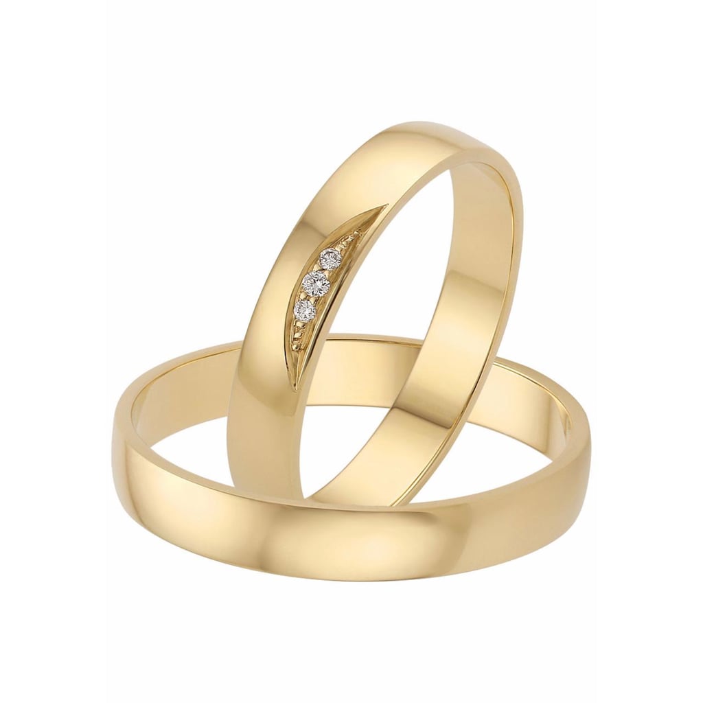 Firetti Trauring »Schmuck Geschenk Gold 375 Hochzeit Ehering "LIEBE"«